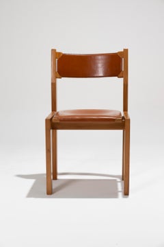 Set De 4 Chaises En Cuir Et Orme Maison Regain