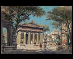 Set Design, Opera Sapho, after Belle Époque Watercolor by Philippe Chaperon