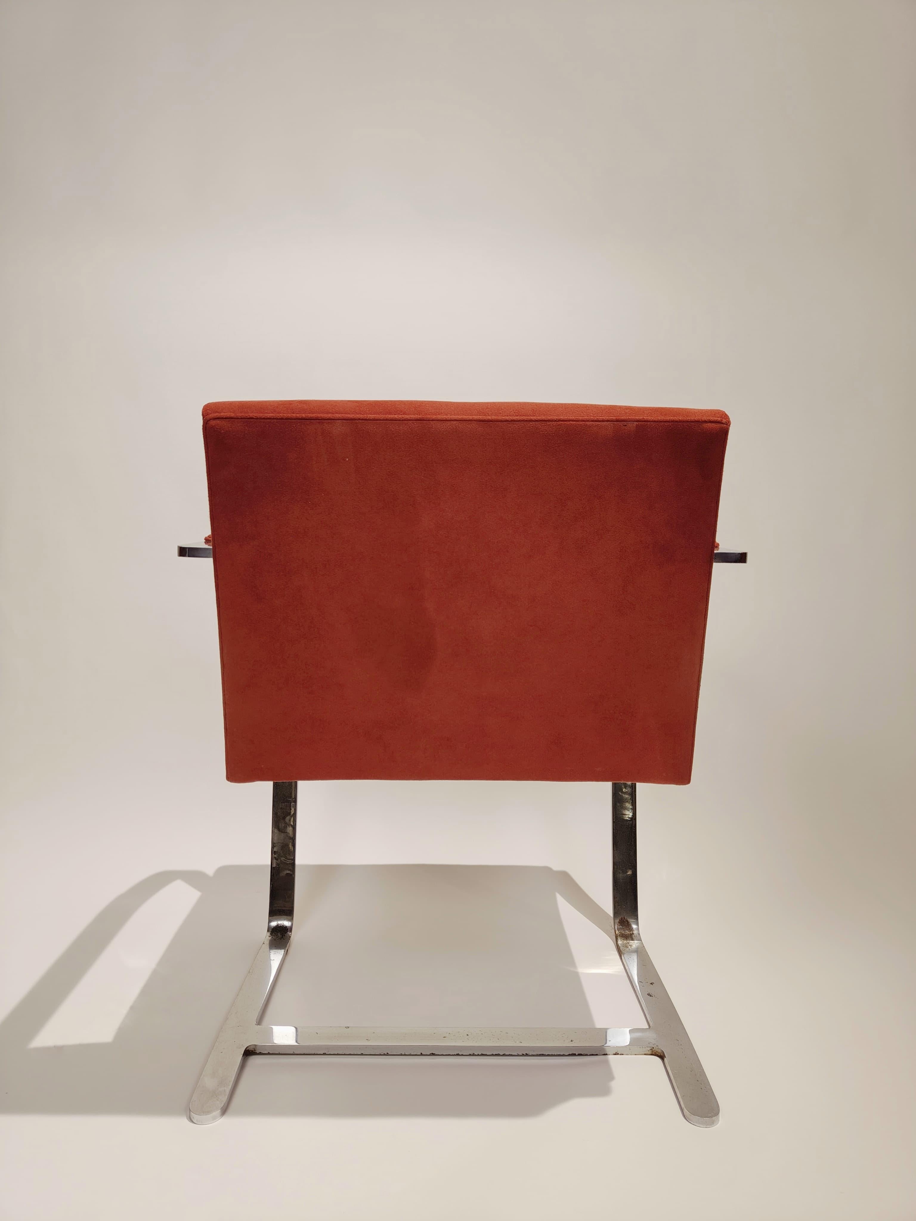 American Ensemble de 10 chaises Brno Flat Bar de Knoll, design de Mies van der Rohe, 20e siècle en vente