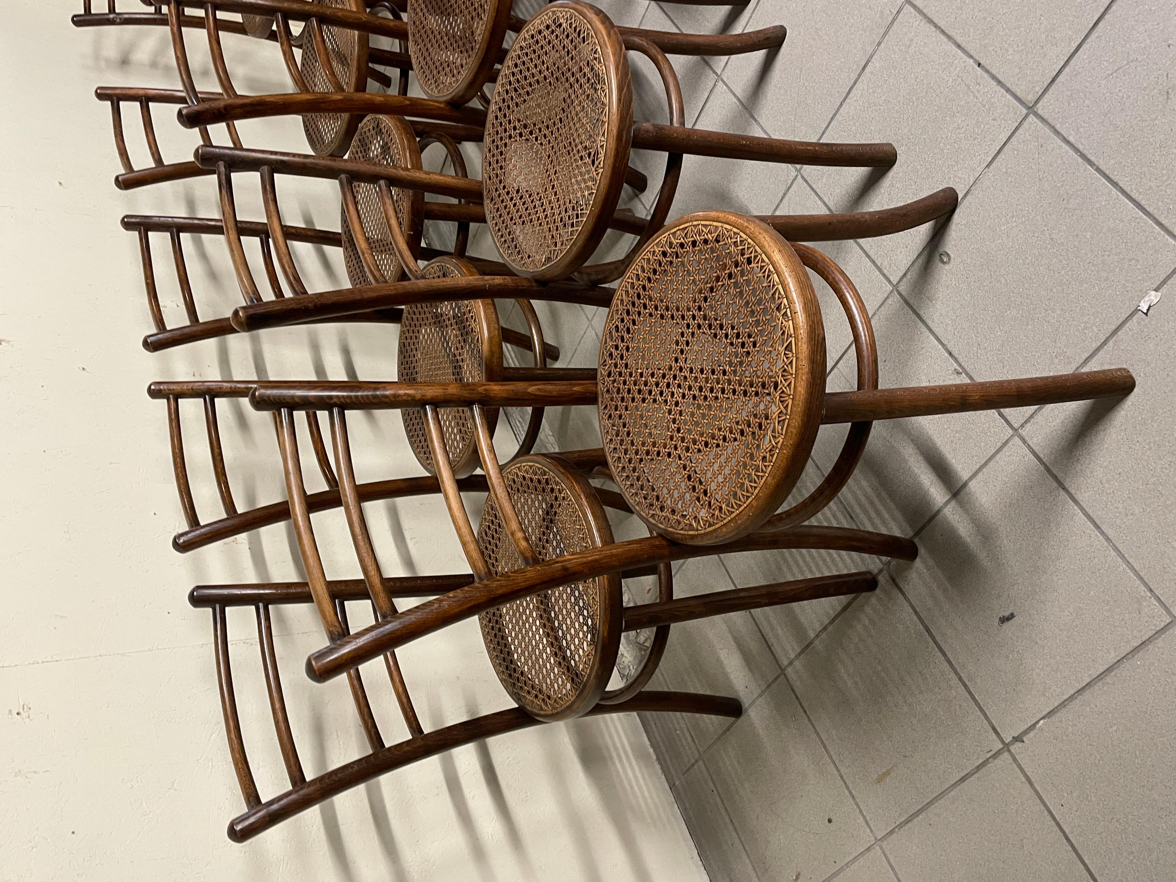 Satz von 11 Stühlen aus italienischer Produktion des späten 19 im Angebot 5