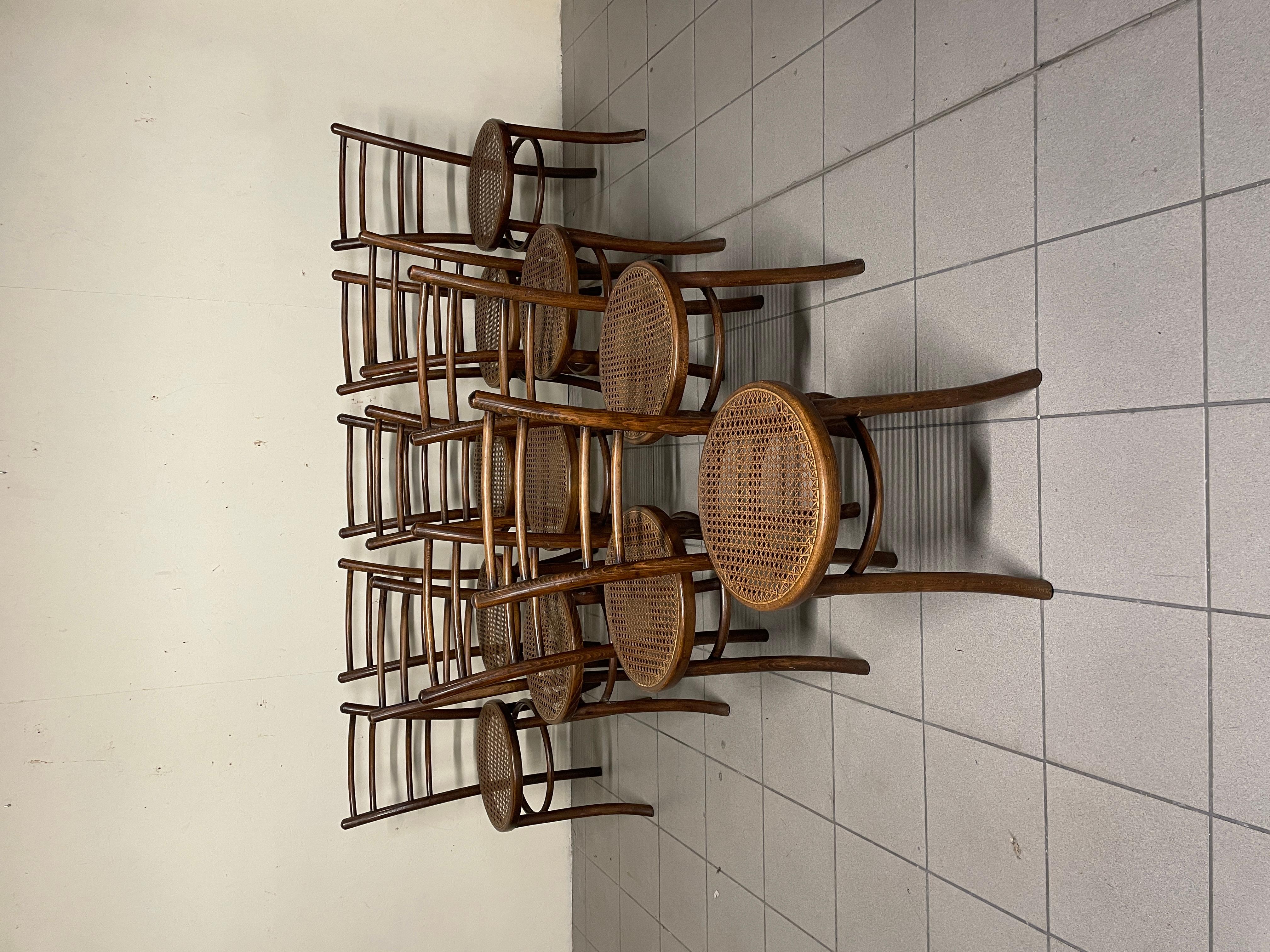 Satz von 11 Stühlen aus italienischer Produktion des späten 19 im Angebot 12