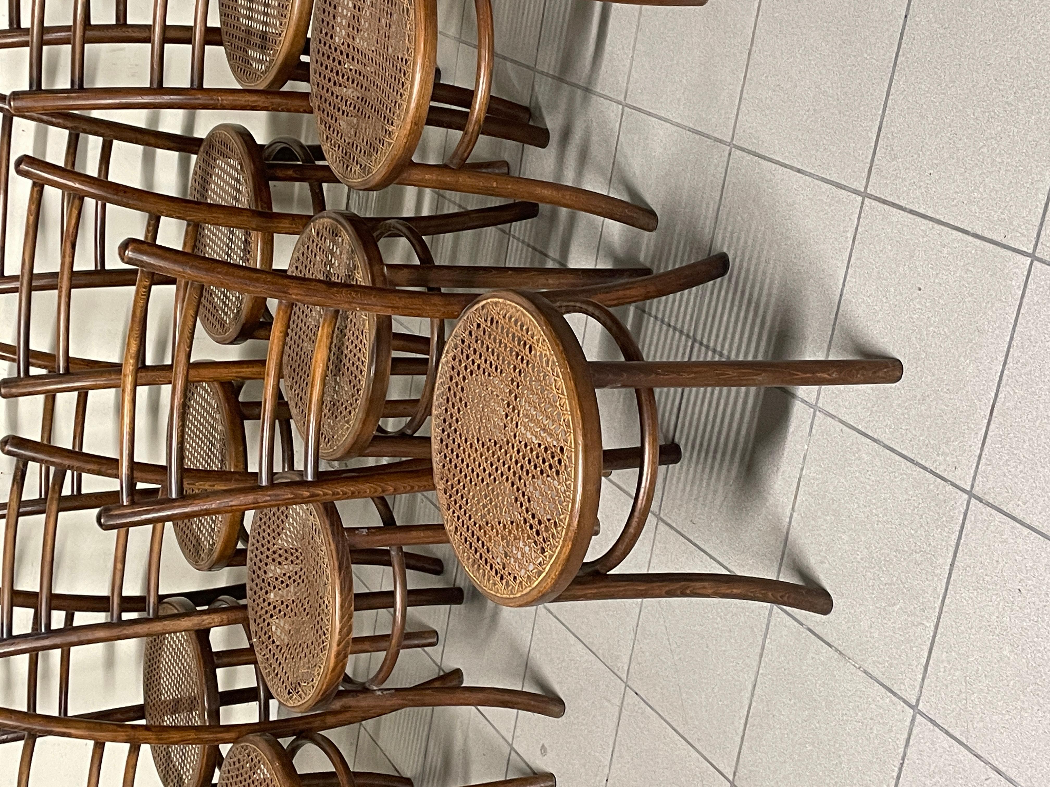 Satz von 11 Stühlen aus italienischer Produktion des späten 19 im Zustand „Gut“ im Angebot in SAN PIETRO MOSEZZO, NO