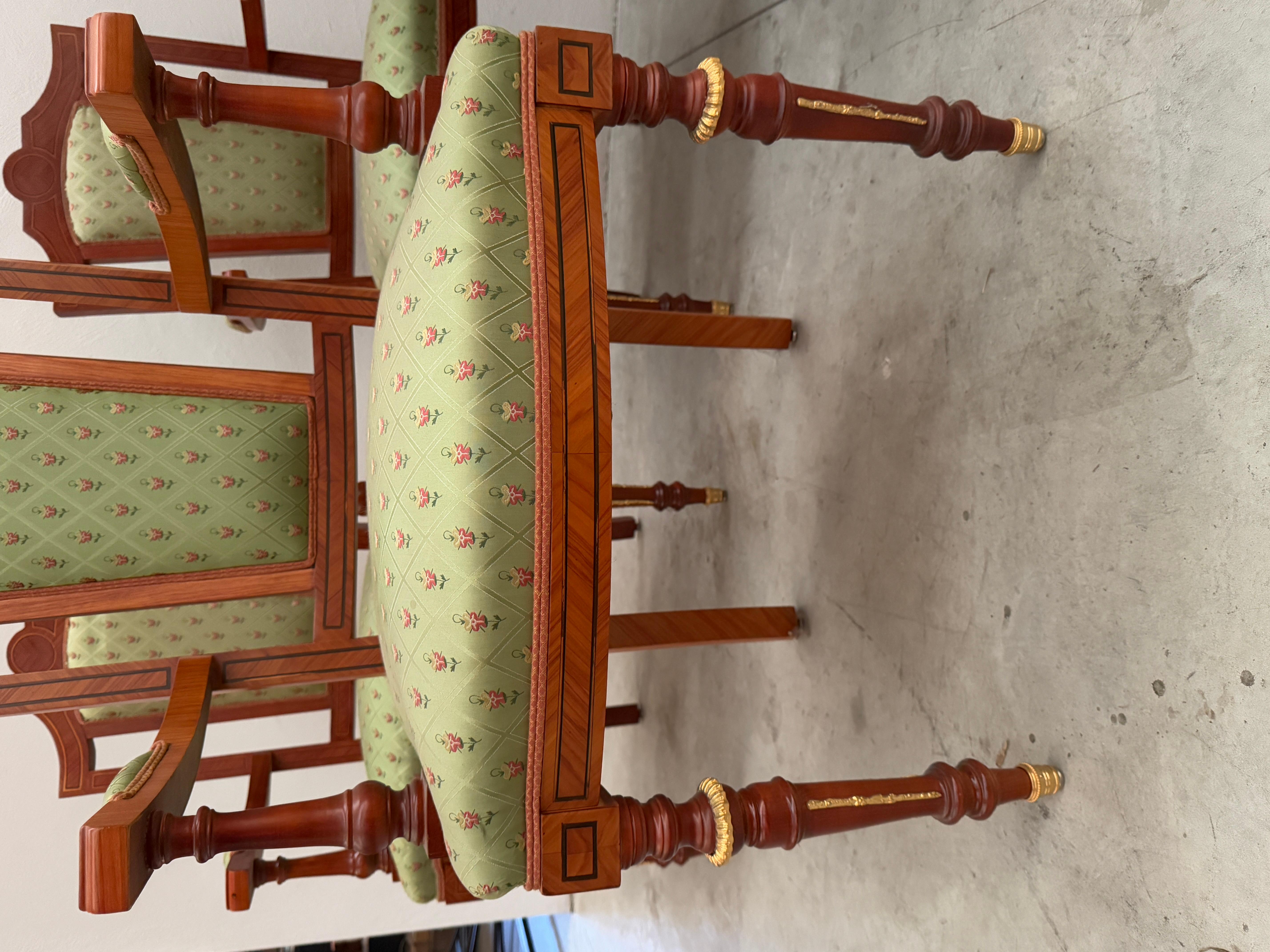 Italian Set of 12 20th century Regency armchairs, new For Sale