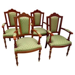 Vintage Set of 12 20th century Regency armchairs, new