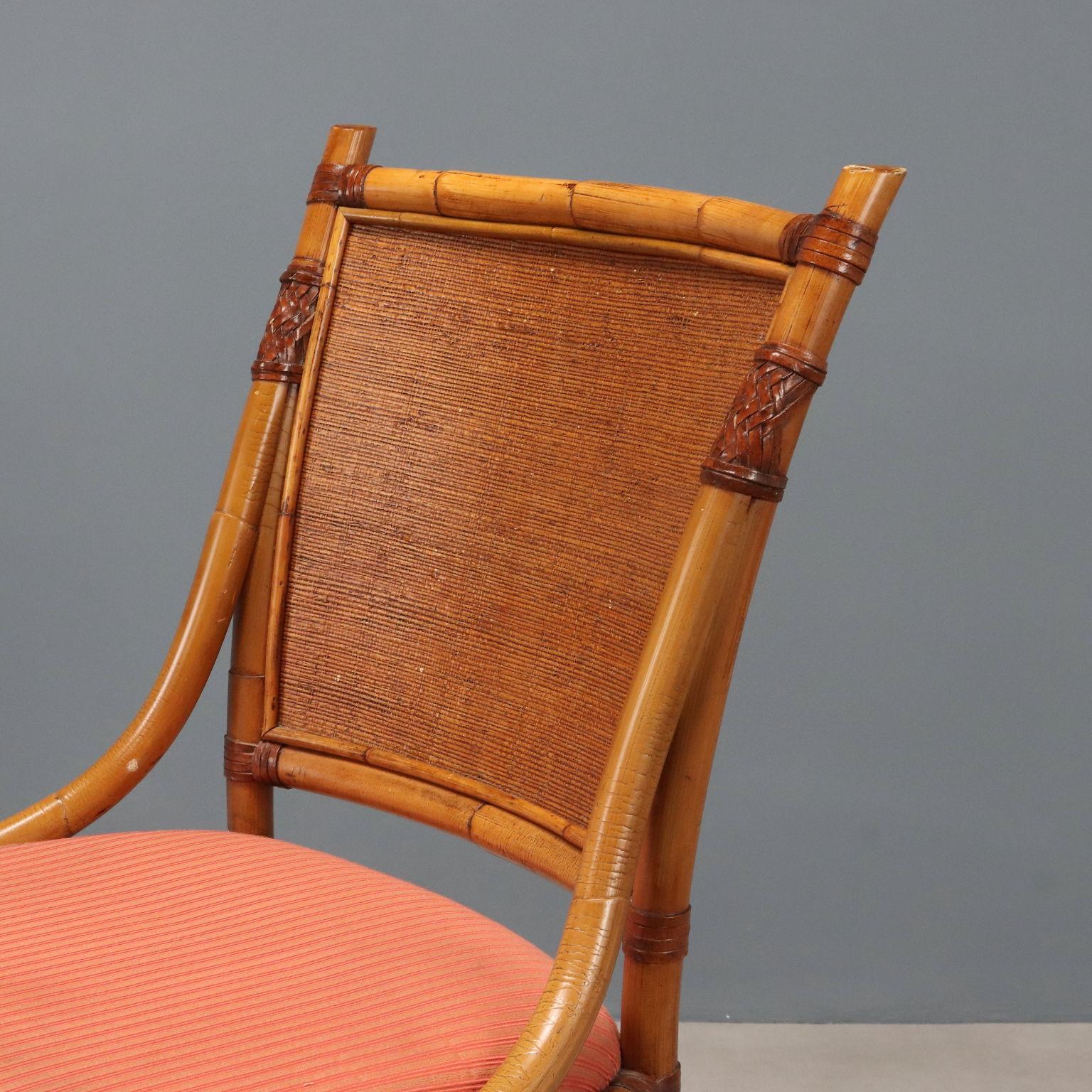 Juego de 12 sillas de bambú de los años 60 Mid-20th Century en venta