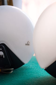 Set of 2 Murano glass wall sconces, Roberto Pamio, Leucos, Italy, 1970s