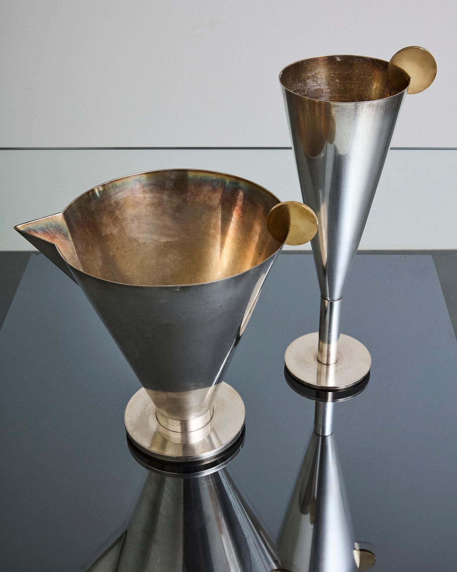 Mid-Century Modern Set di 2 caraffe del servizio 