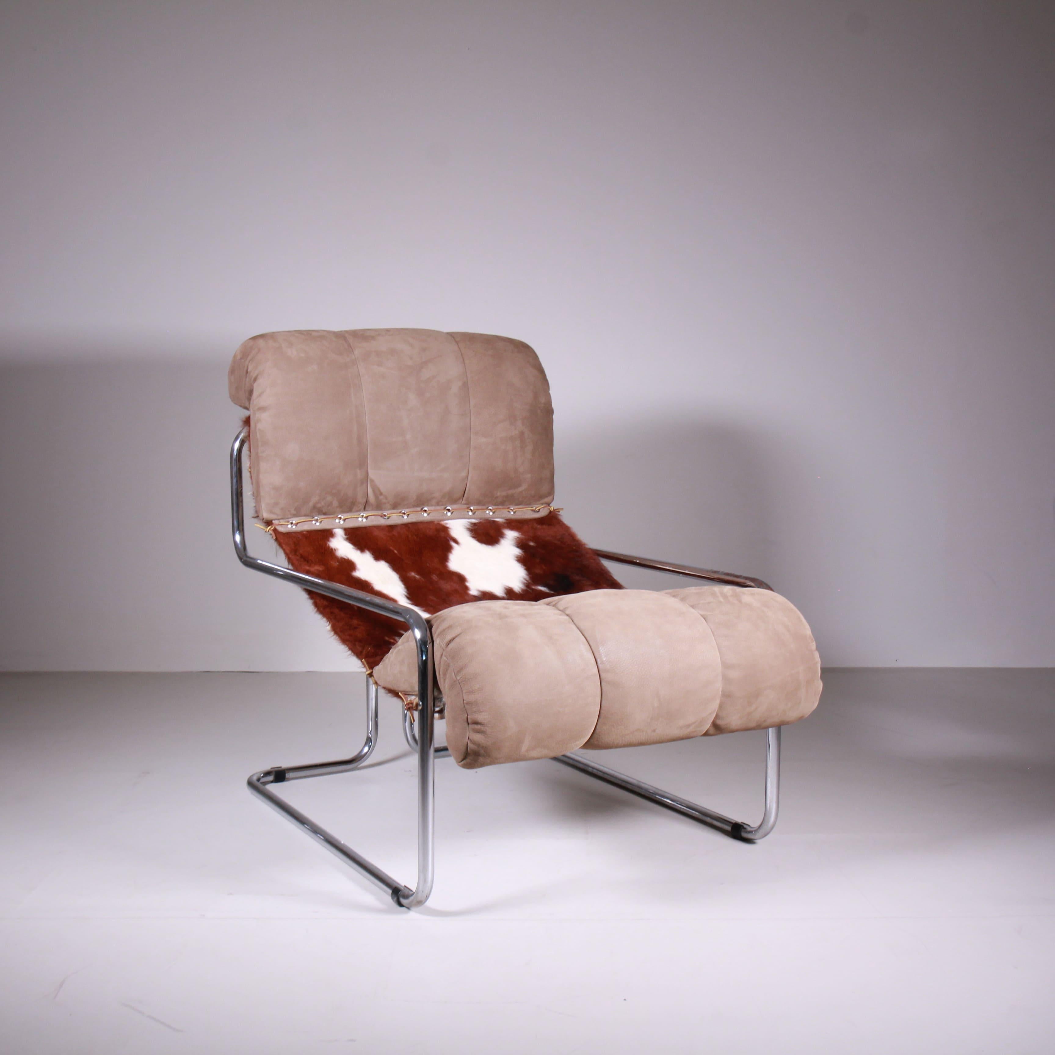 Set di 2 Chaise Longue in pelle di Pecari, Guido Faleschini, 1970 en venta 5