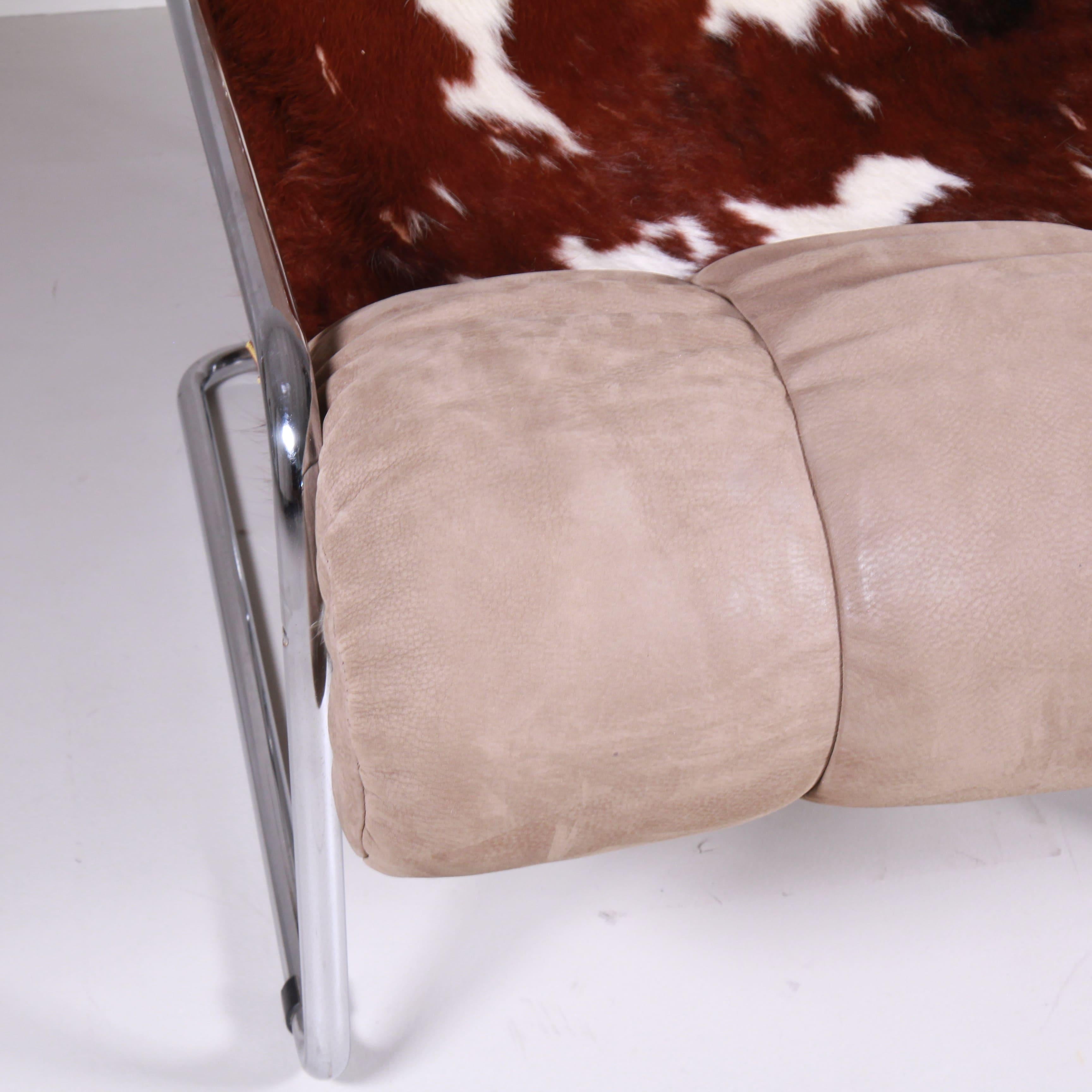 Set di 2 Chaise Longue in pelle di Pecari, Guido Faleschini, 1970 en venta 9