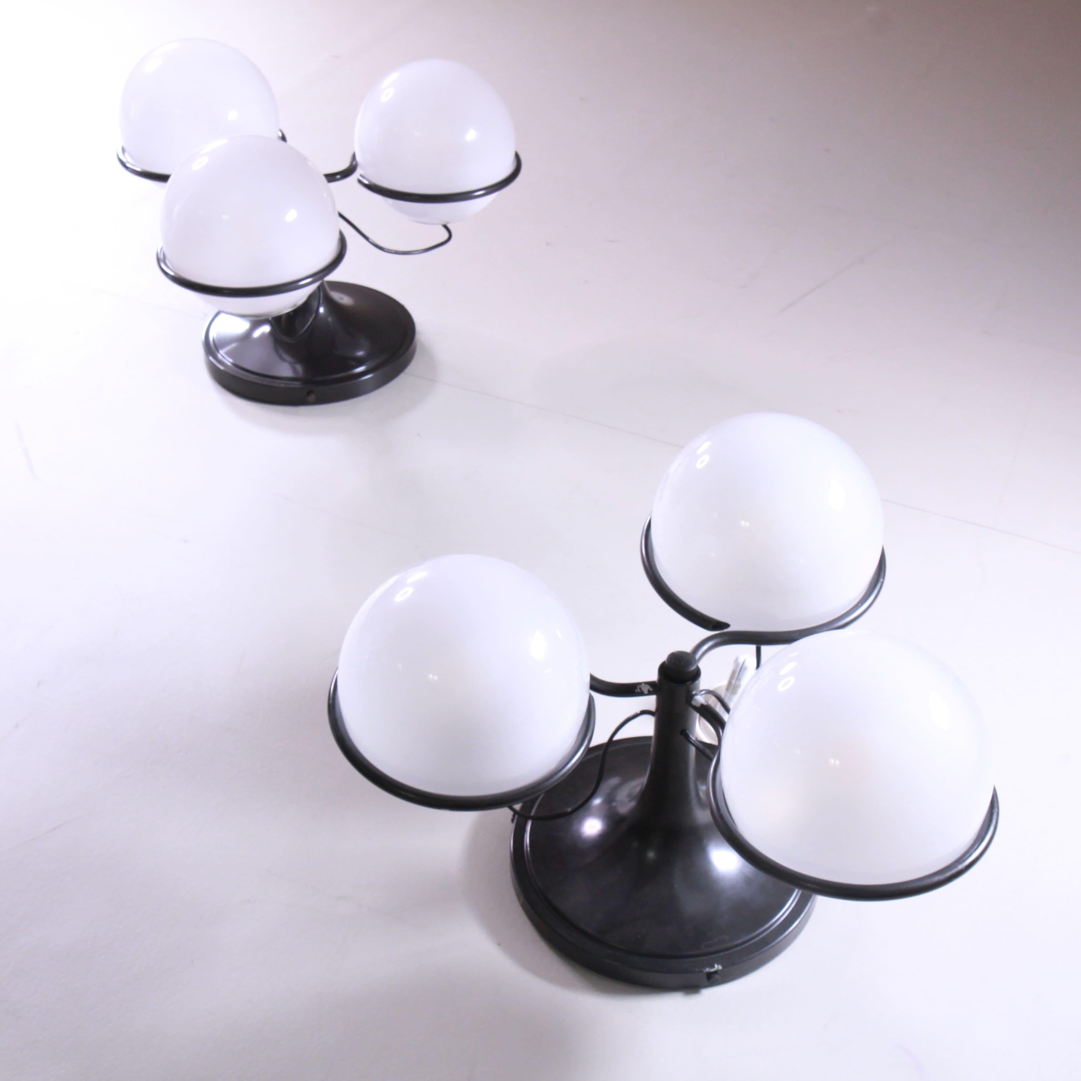 Metà XX secolo Set di 2 lampade 2042/3 Gino Sarfatti, Arteluce, 1960 in vendita