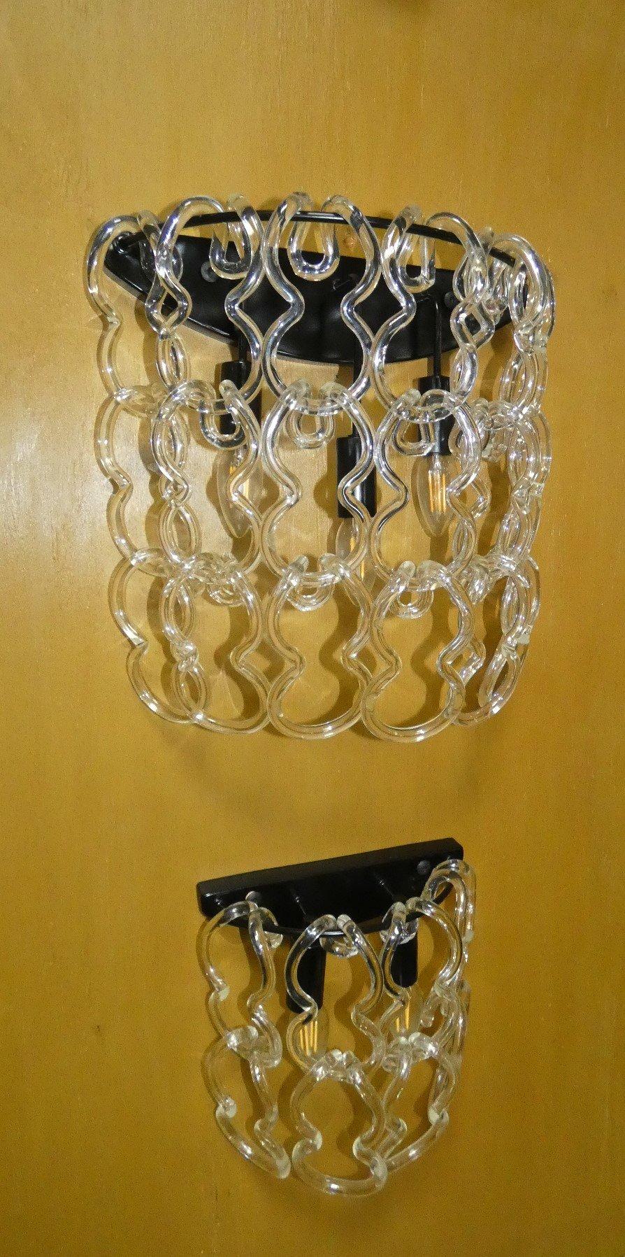 Juego de 2 Apliques Giogali Design Mangiarotti para Ideal Lux - Italia Moderno de mediados de siglo en venta