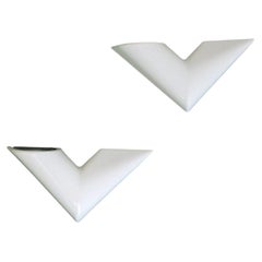 Set di 2 Lampade da parete in policarbonato di Francesconi, anni '80