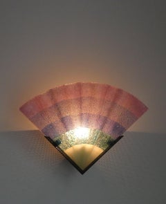 Set di 2 Lampade da parete in vetro di Murano di Zonca, Italia, anni '80