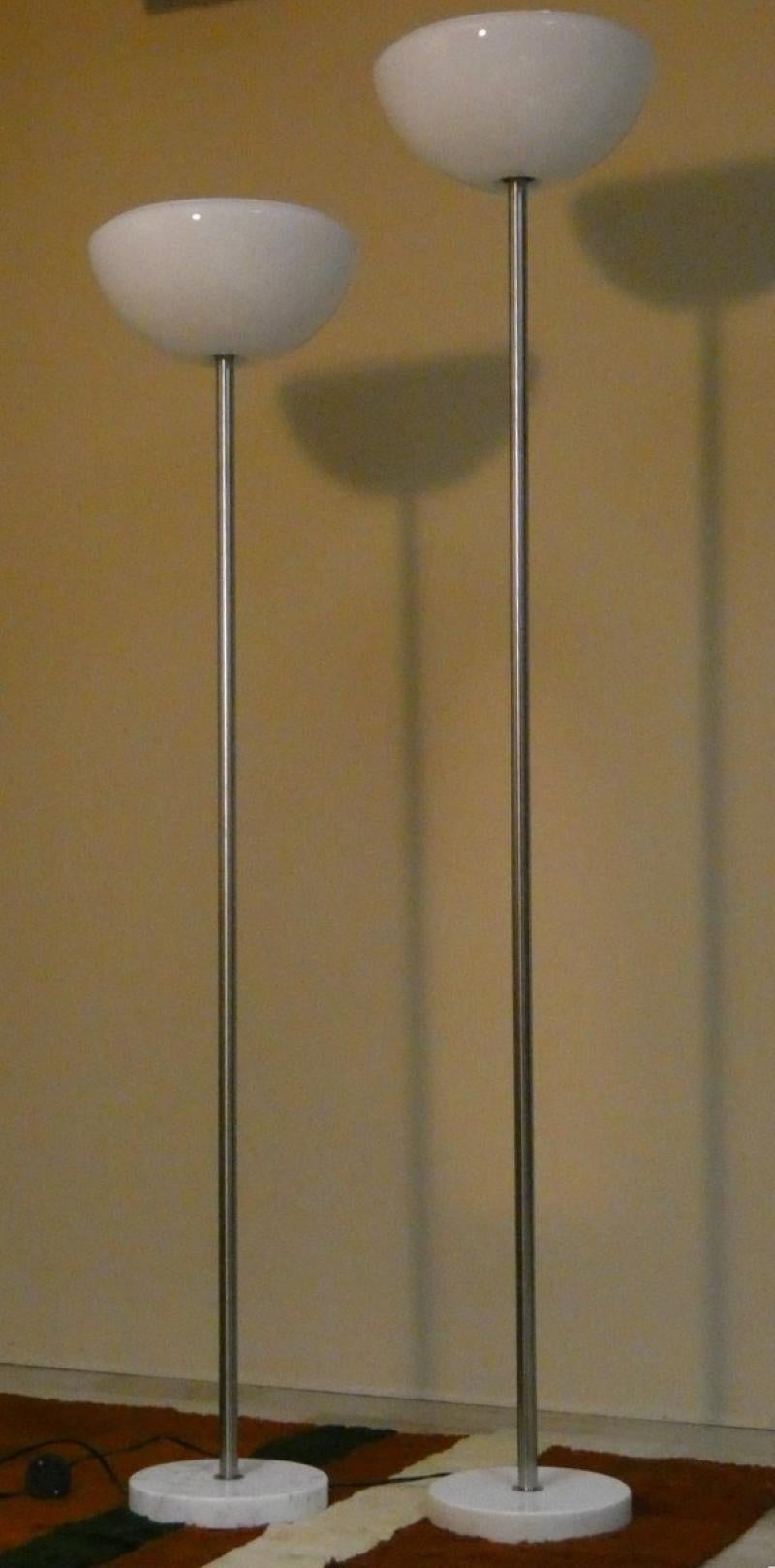 Set of 2 Floor Lamps Attributed to Achille Castiglioni for Flos, 1960s For Sale 10