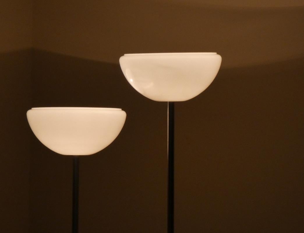 Italian Set of 2 Floor Lamps Attributed to Achille Castiglioni for Flos, 1960s For Sale