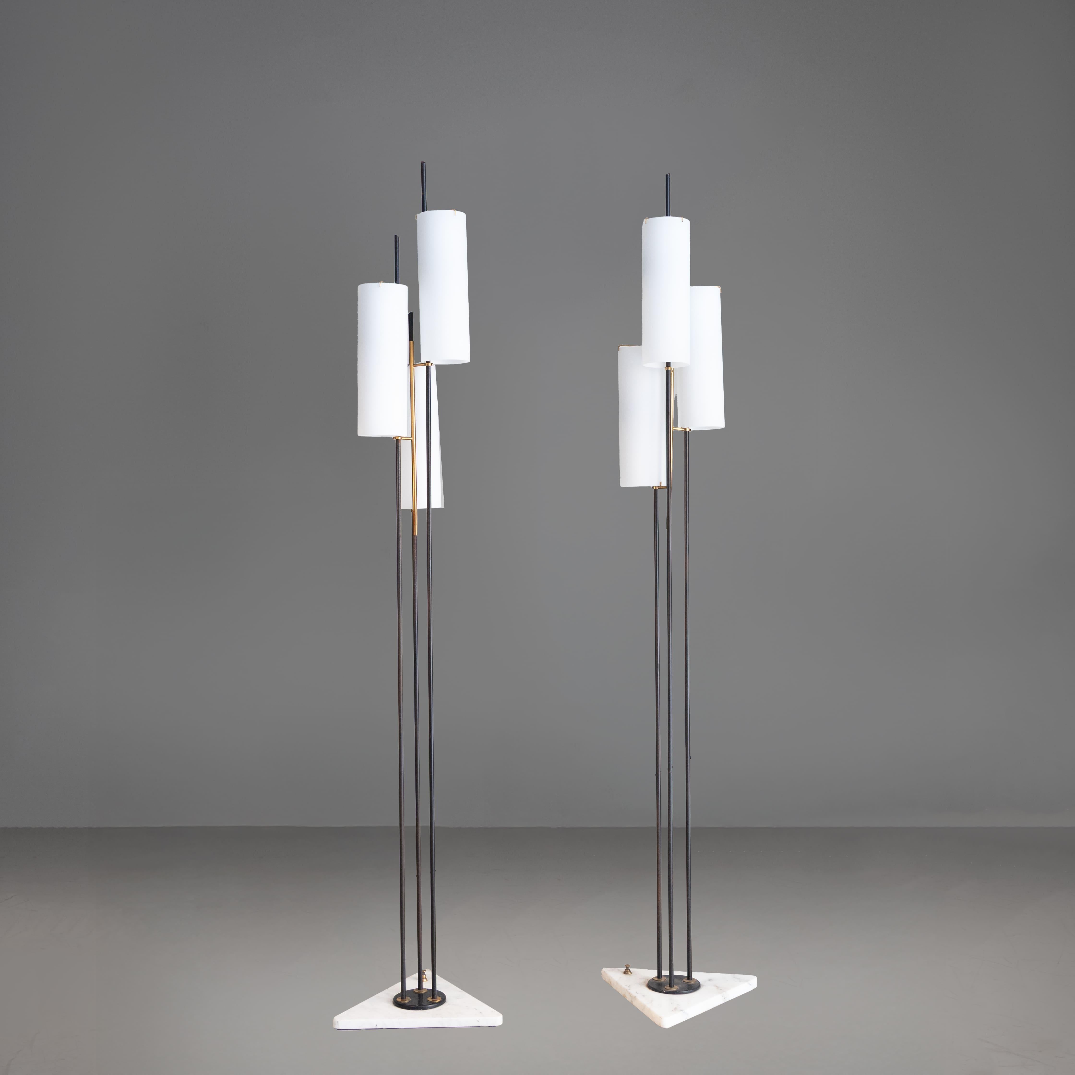 Set di 2 lampade da terra Stilnovo, 1958 in vendita 2