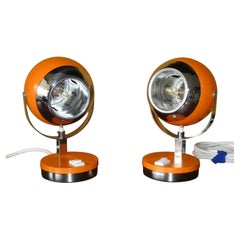 Set of 2 Eyeball Lamps , Goffredo Reggiani for Reggiani, Italy 1970s