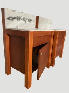 Set of 2 Mempry bathroom furniture designed by Benedini Associati for Agape Design