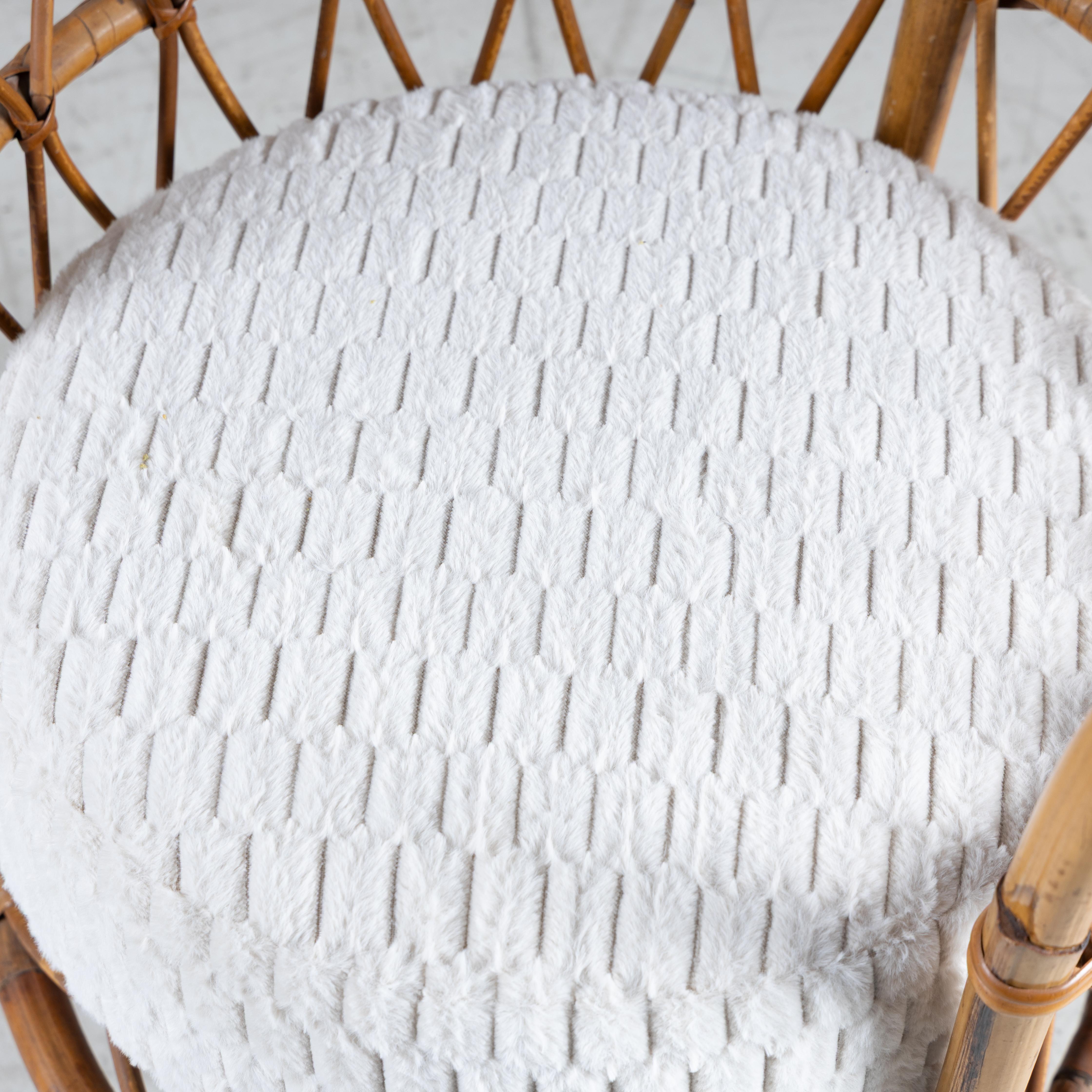 Italian Set di 2 poltroncine in rattan, Lio Carminati, 1960 in vendita