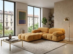 Set of 2 Camaleonda armchairs and pouf by Mario Bellini for B&B Italia, 1970s