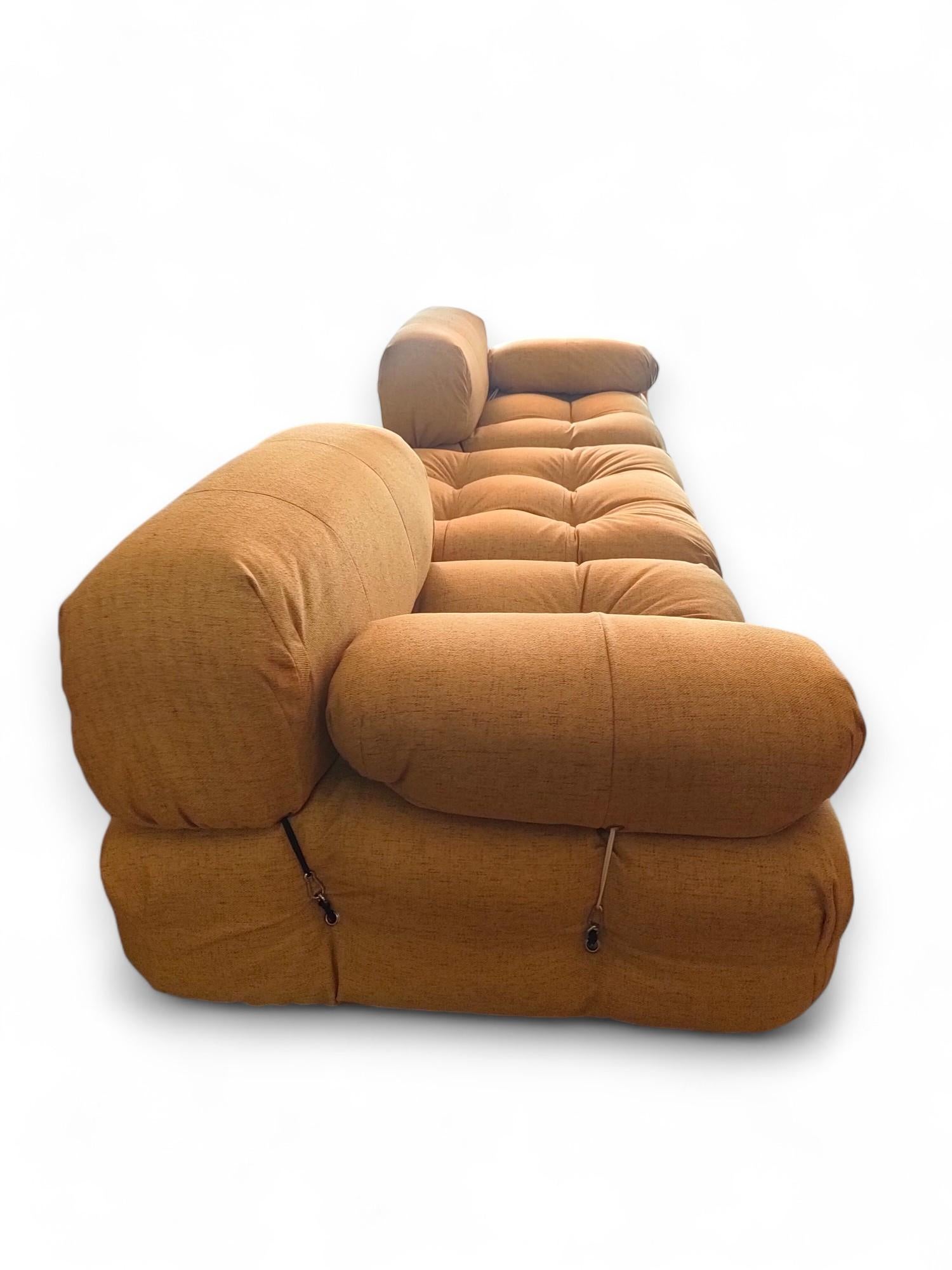 Set of 2 Camaleonda armchairs and pouf by Mario Bellini for B&B Italia, 1970s In Good Condition For Sale In taranto, IT