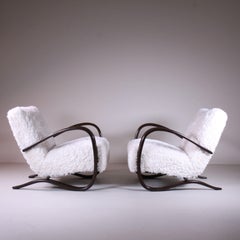 Set di 2 Poltrone H269, Jindrich Halabala, 1960