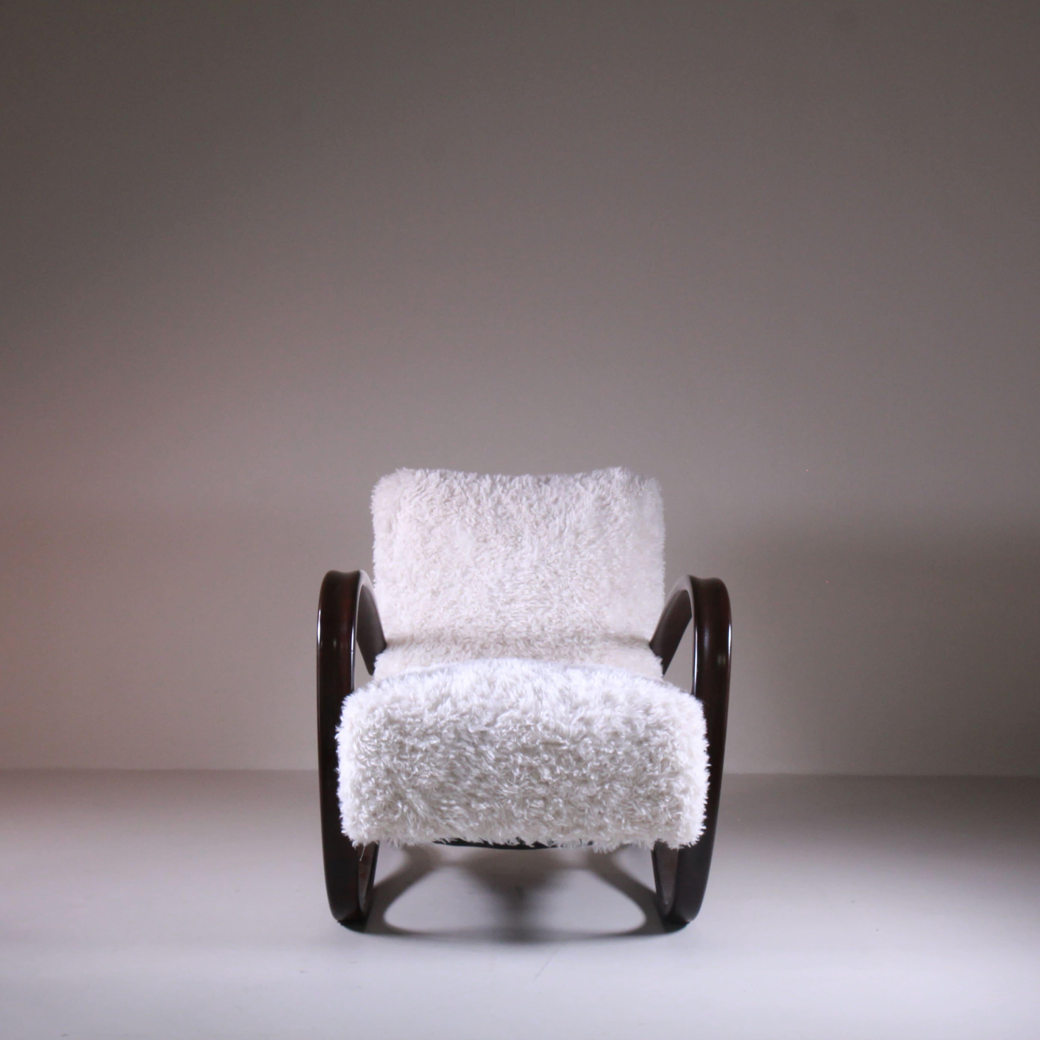 Set di 2 Poltrone H269, Jindrich Halabala, 1960 en Bueno estado para la venta en Milano, Lombardia