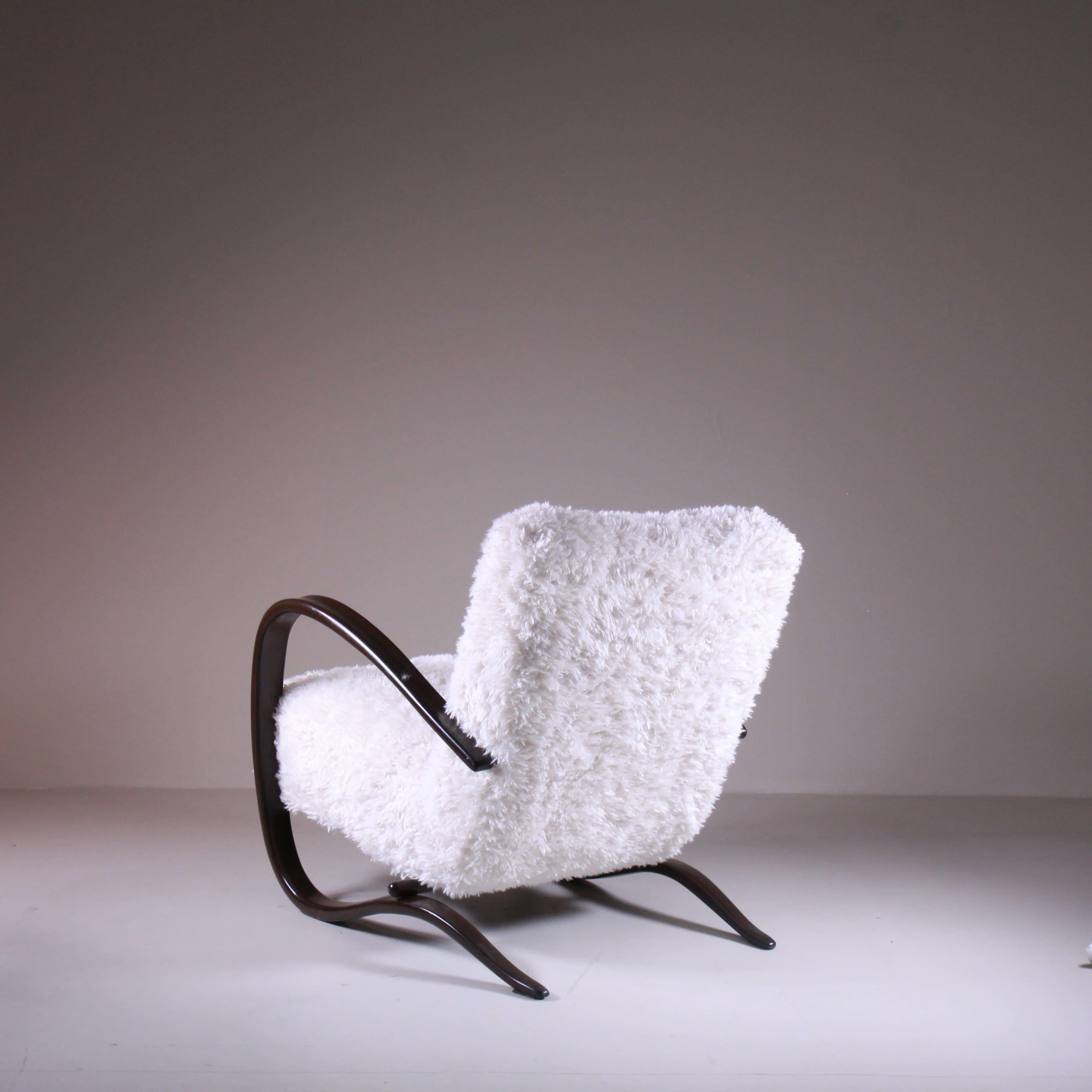 Set di 2 Poltrone H269, Jindrich Halabala, 1960 Textil en venta
