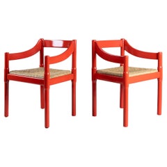 Set of 2 Carimate chairs, Vico Magistretti, Cassina, 1958