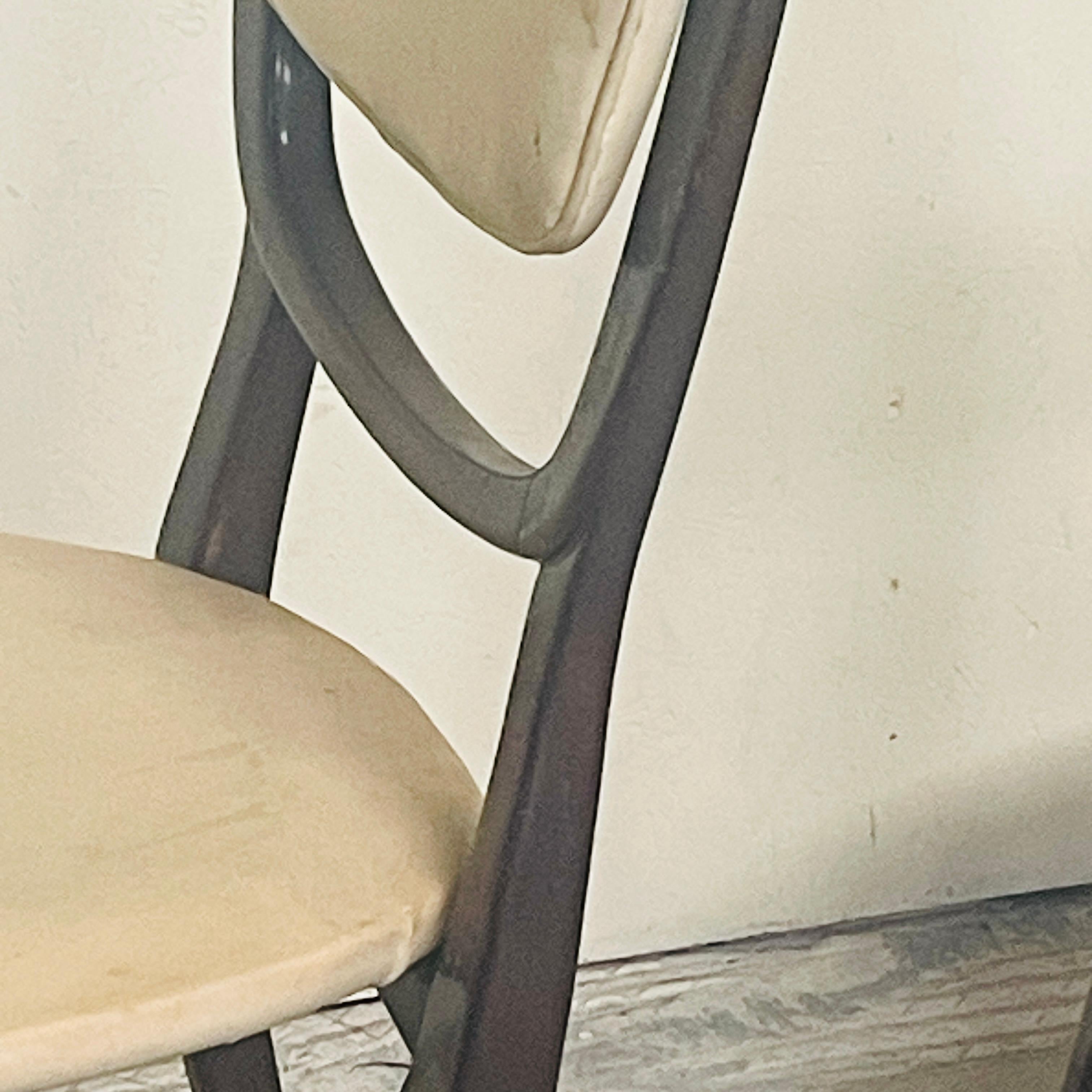 Set of 2 chairs with wooden frame and sky, 1960s For Sale 7