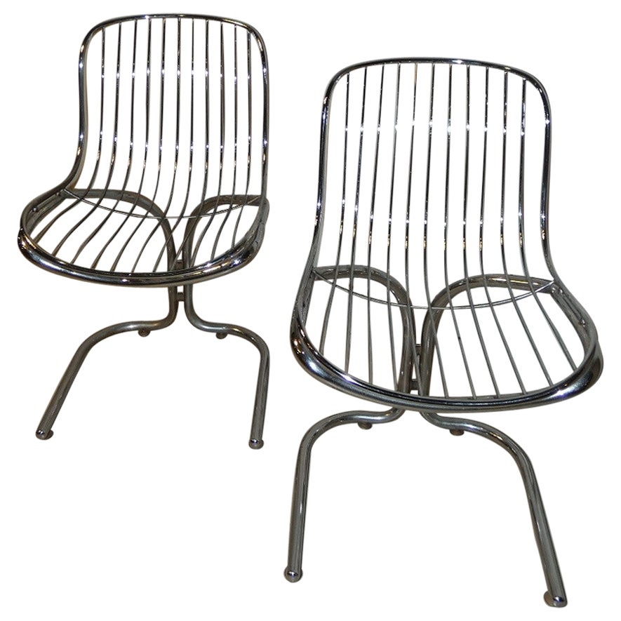 Ensemble de 2 Sedie « Radiofreccia » de Gastone Rinaldi pour Rima, Italie, années 70