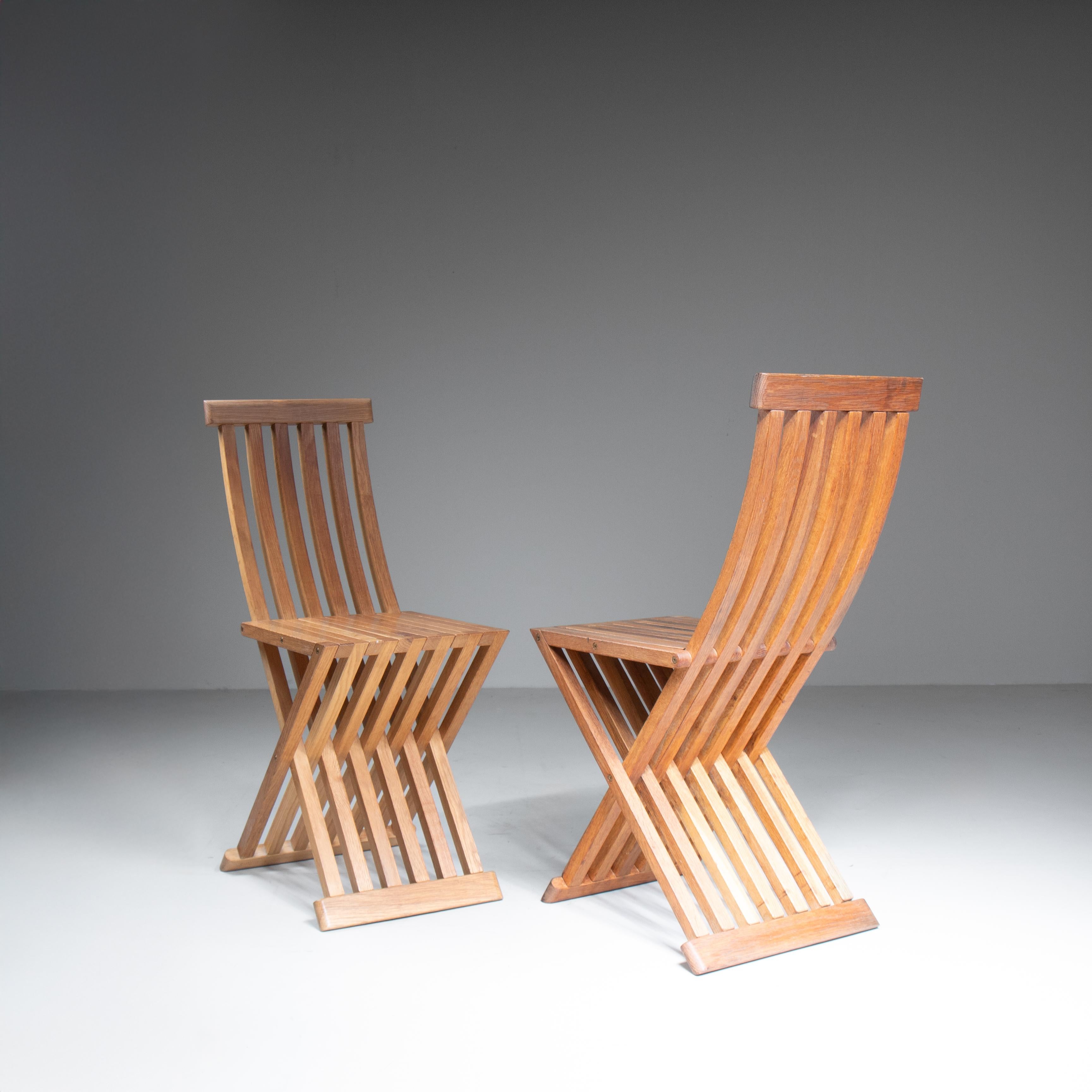 Paire de chaises pliantes modèle 