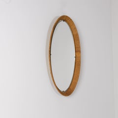 Set di 2 specchi ovali in rattan, RO.MA