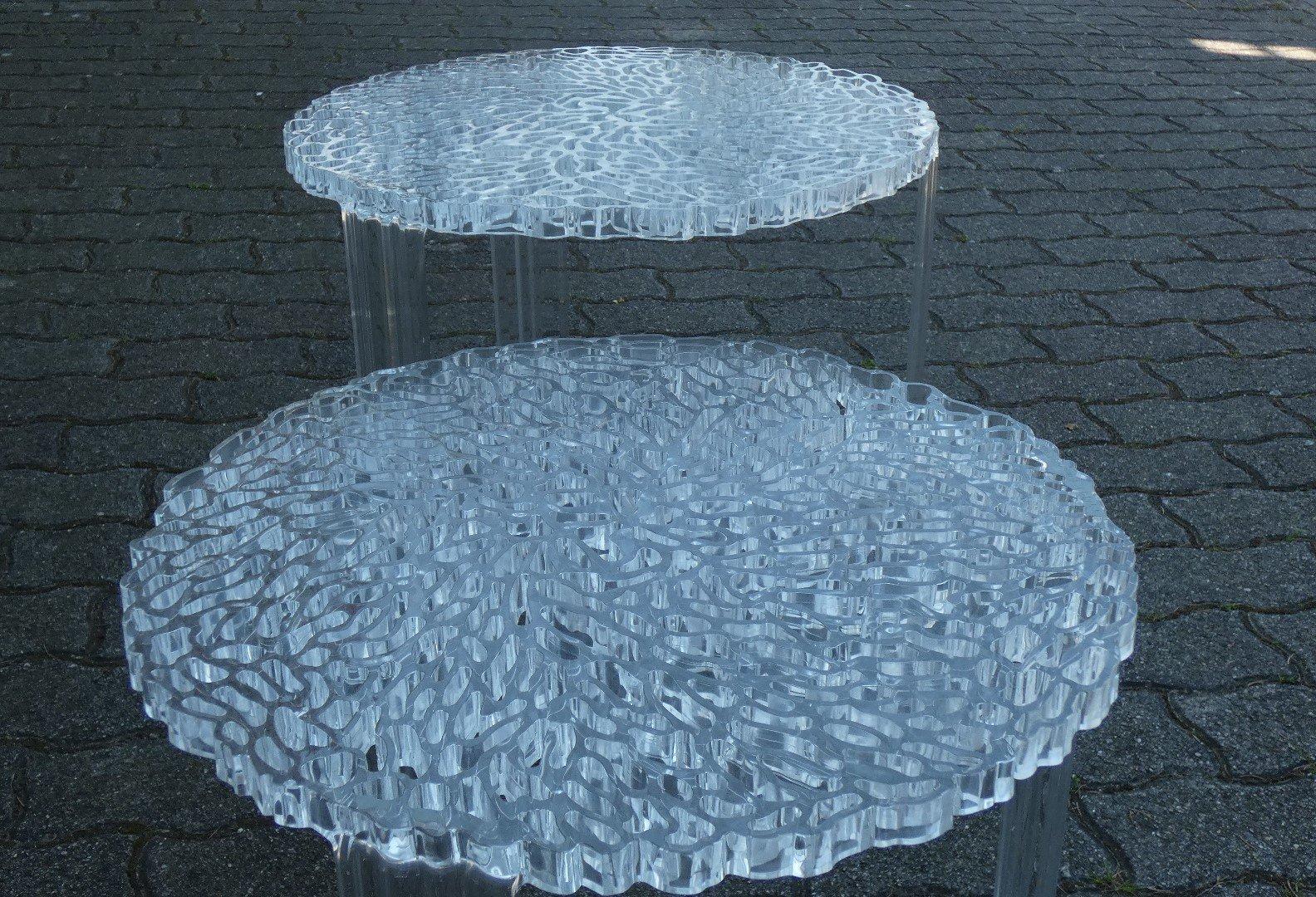 Autre Ensemble de 2 tables basses par Patricia Urquiola pour Kartell, début du 21e siècle en vente