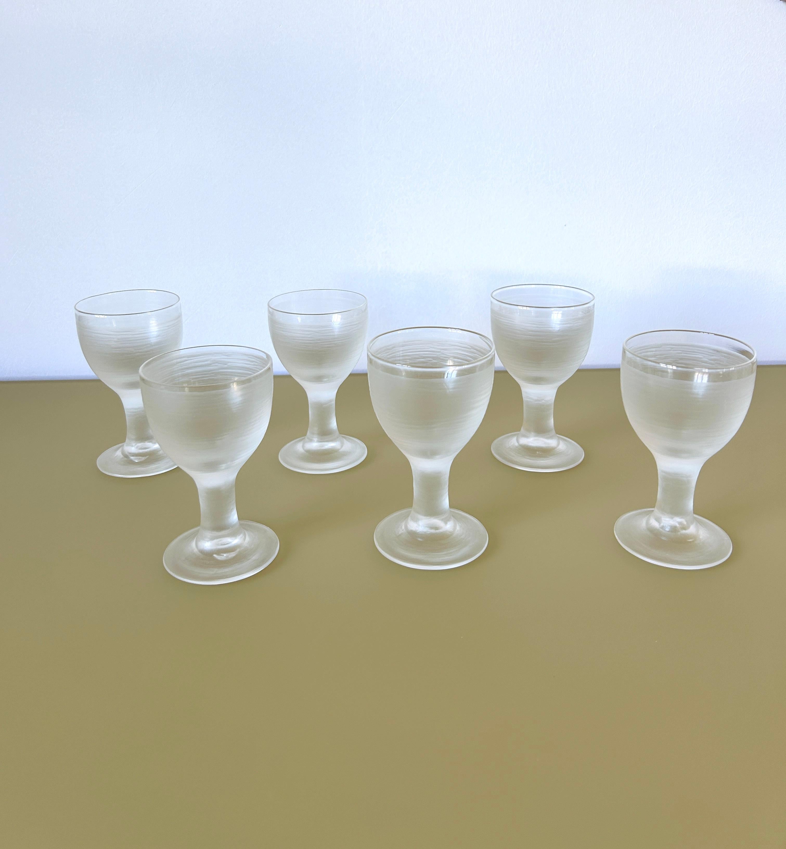 Set di 24 bicchieri mod. „High Society“, Ludovico Diaz de Santillana für Venini, Set im Angebot 9