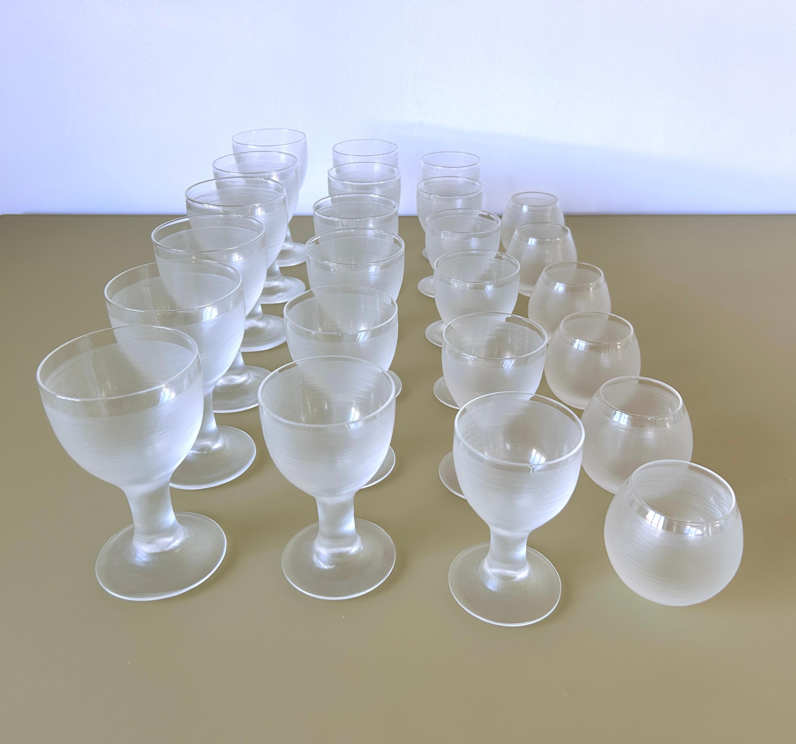 Murano Glass Set di 24 bicchieri mod. 