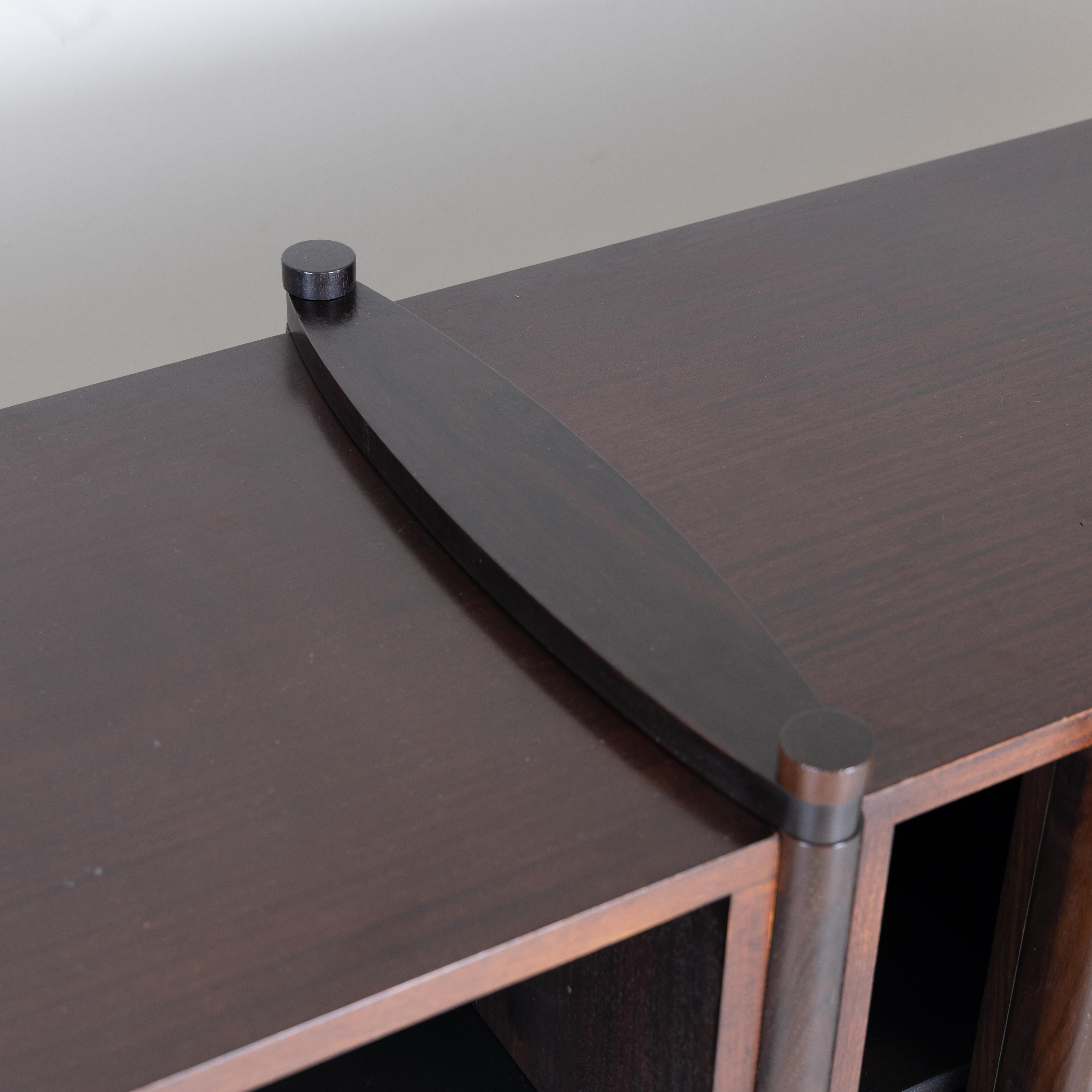Set of 3 Archimedes sideboards by Hizori Fukuoh, Gavina, 1960 For Sale 3