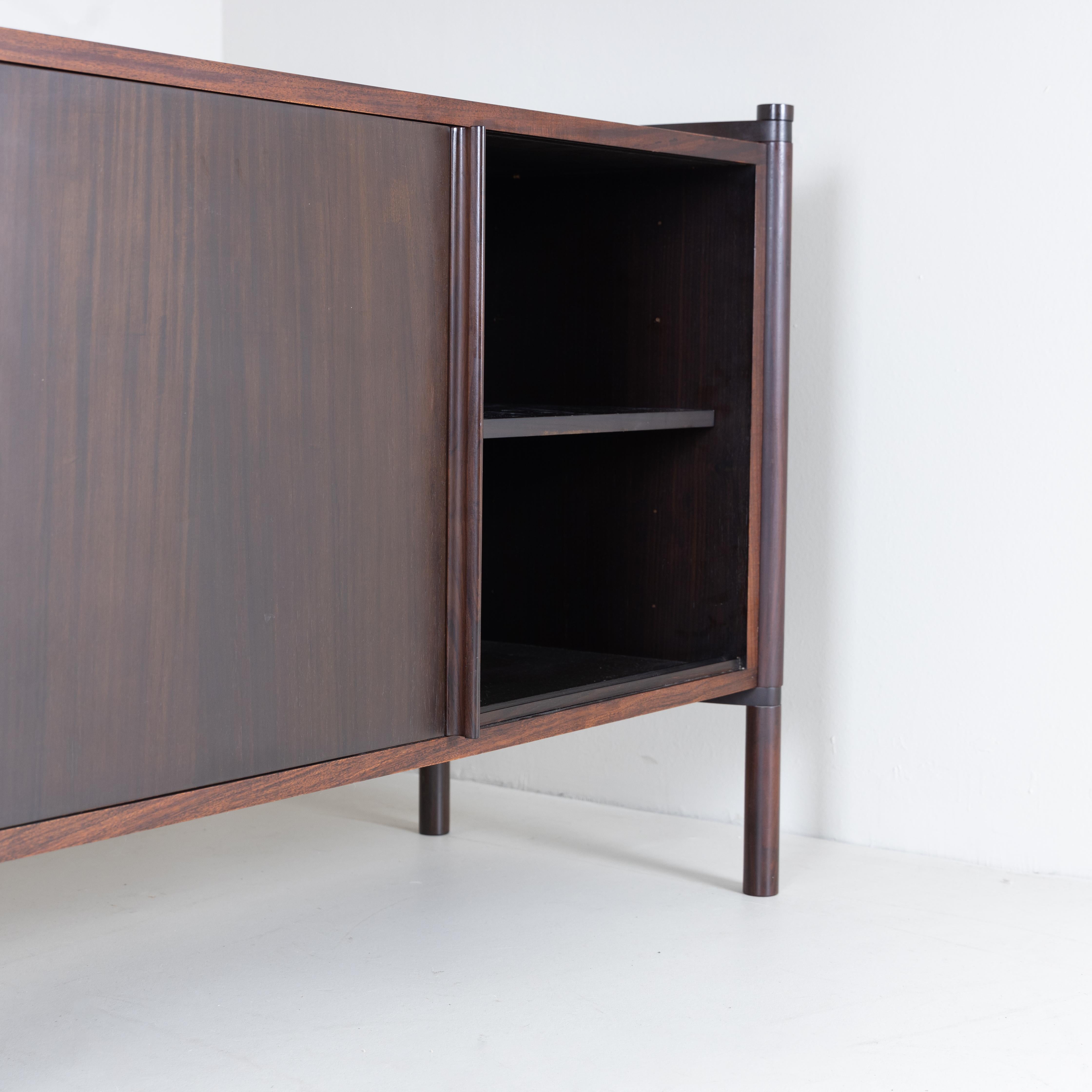 Palisander Set of 3 Archimedes sideboards by Hizori Fukuoh, Gavina, 1960 For Sale