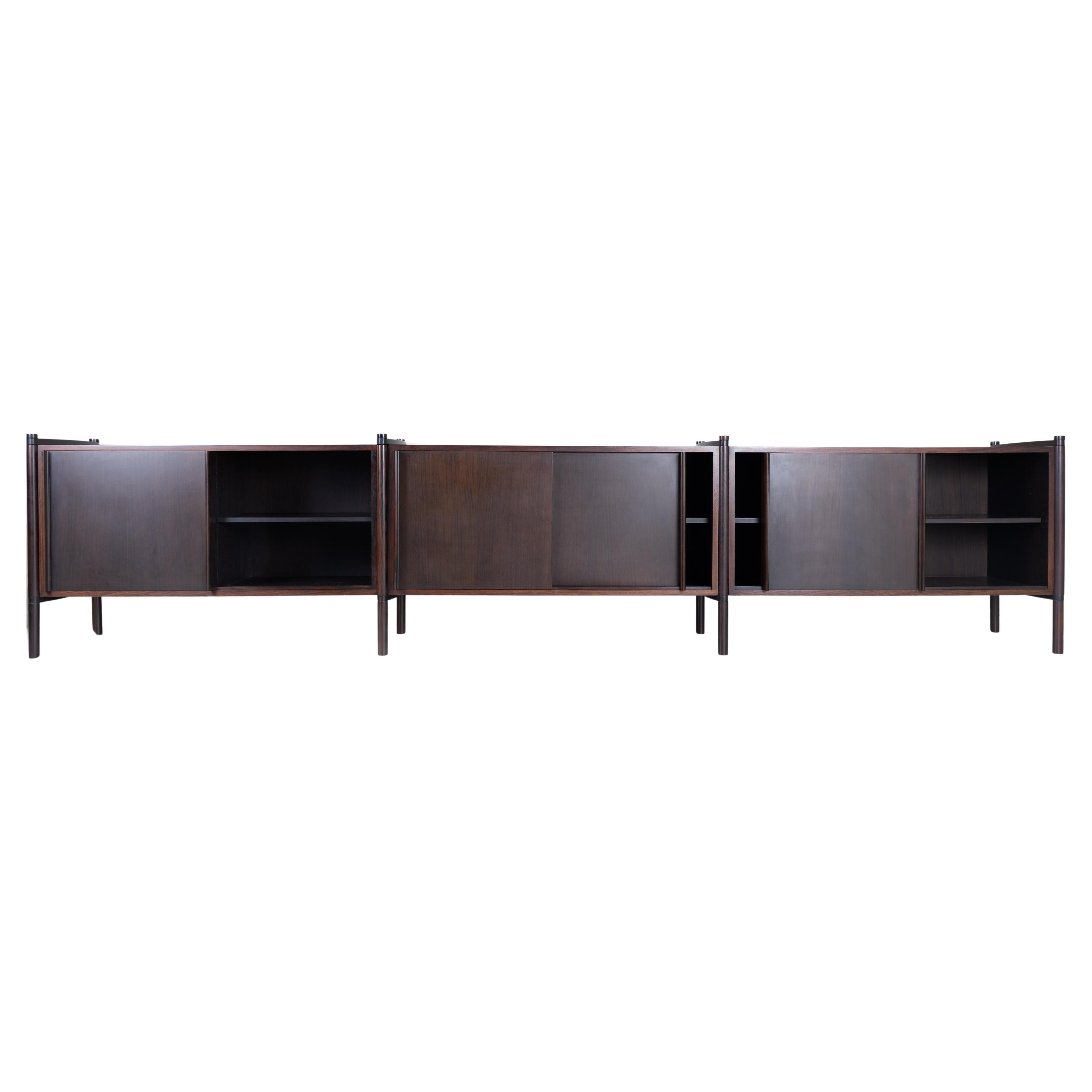 Ensemble de 3 buffets Archimedes par Hizori Fukuoh, Gavina, 1960