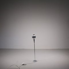 Set of 3 floor table lamps Angelo Brotto Esperia 1970s steel