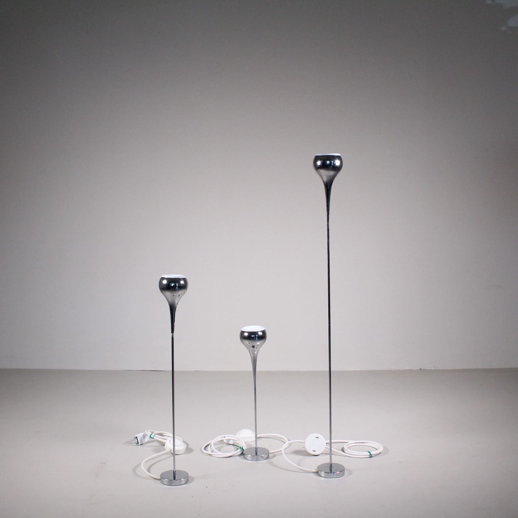 Mid-Century moderno Set di 3 lampade, Angelo Brotto, Esperia, anni ’70 in vendita
