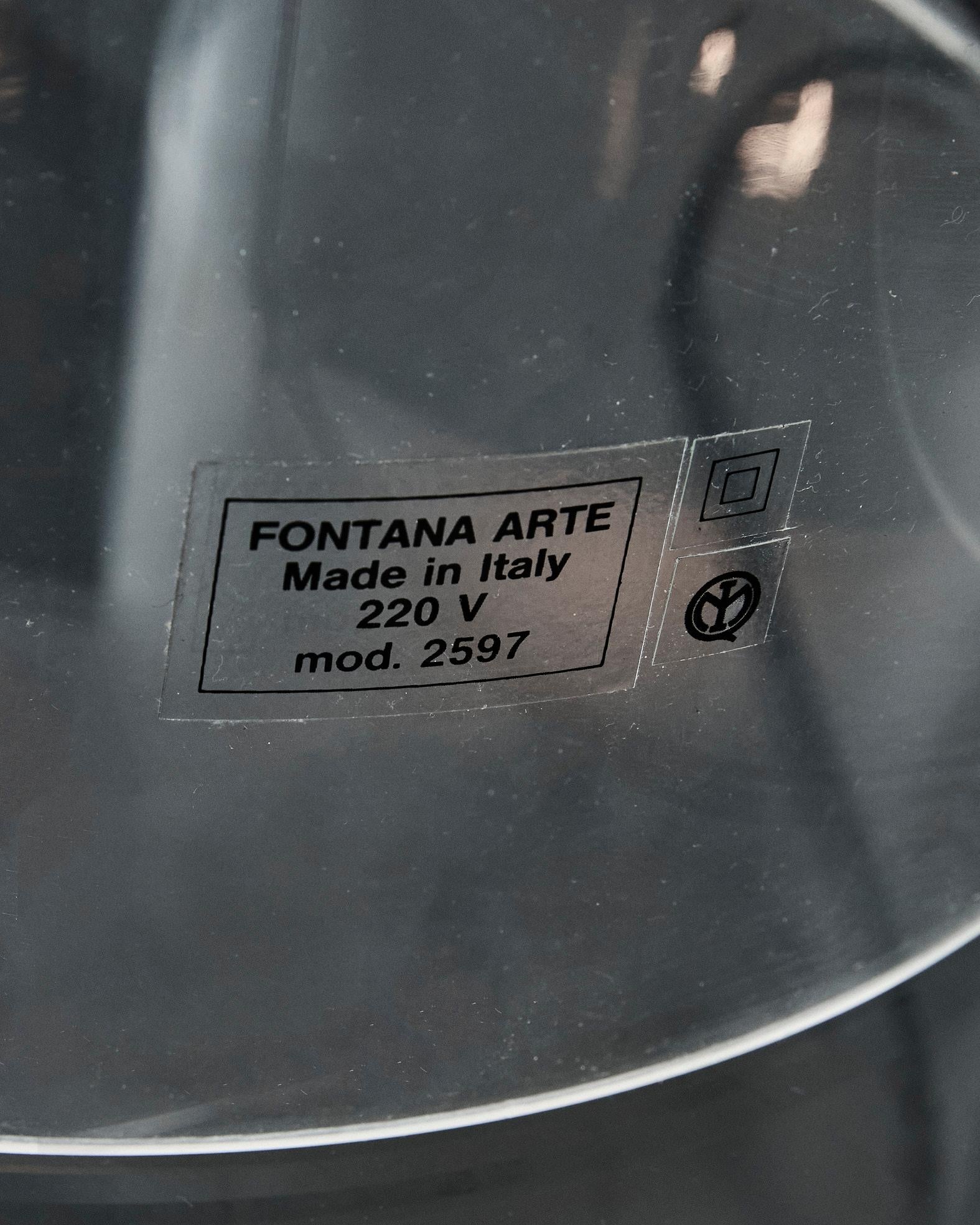 Set di 3 lampade da tavolo mod. 2597, design di Rosati per Fontana Arte in vendita 4