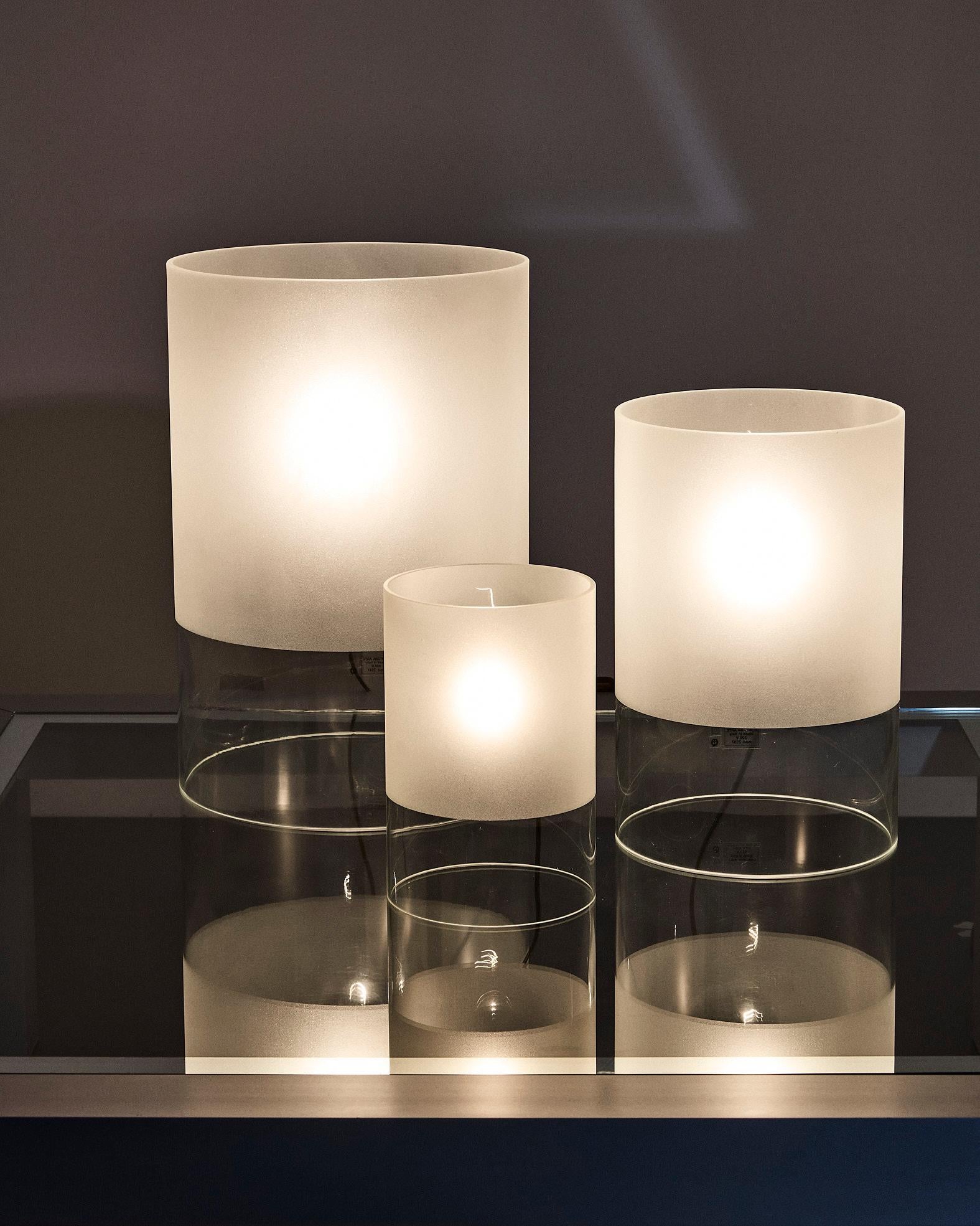 Mid-Century moderno Set di 3 lampade da tavolo mod. 2597, design di Rosati per Fontana Arte in vendita