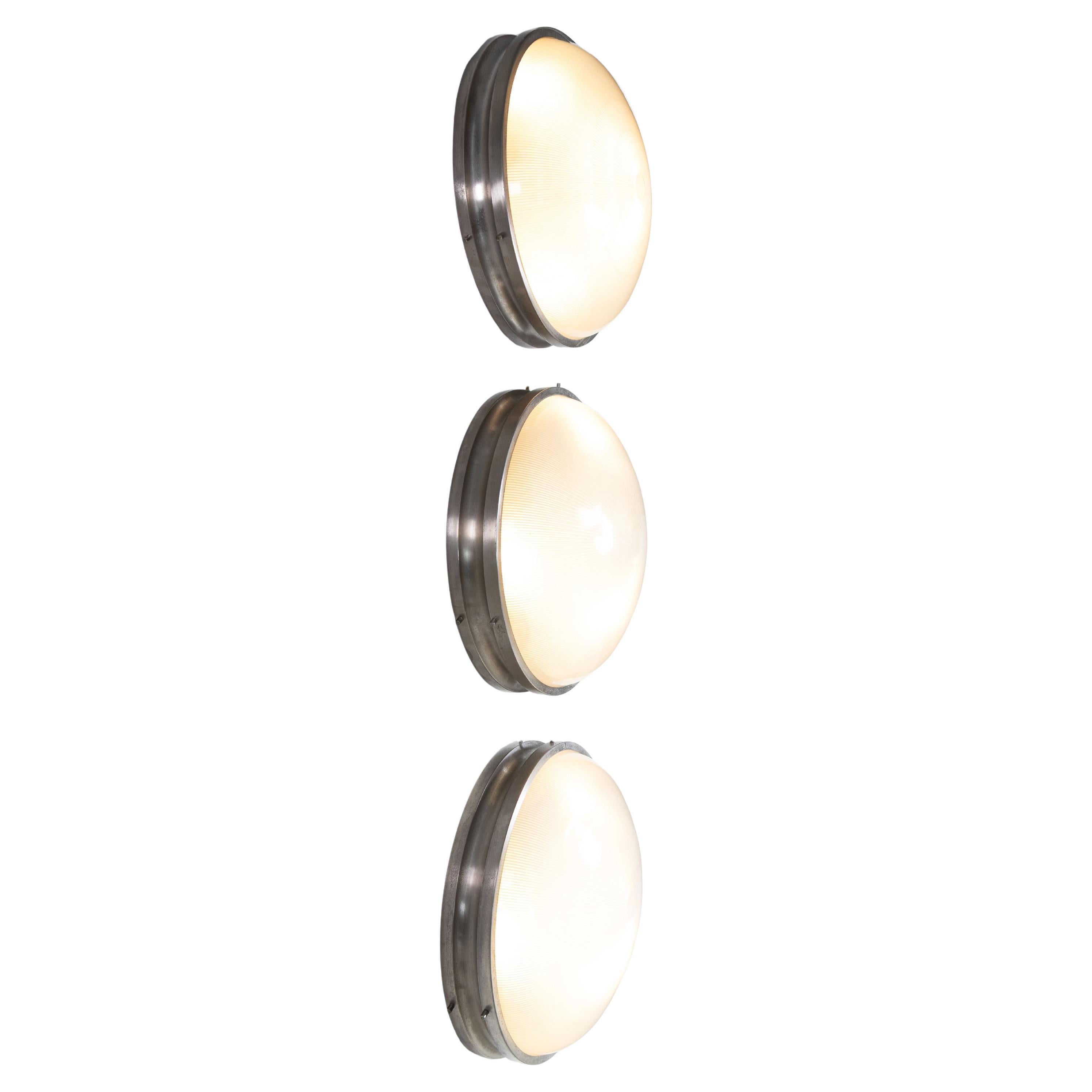 Set di 3 Plafoniere "Sigma" di Sergio Mazza, Artemide, 1960