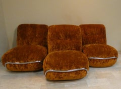 3er-Set Sessel / Modulares Sofa von Adriano Piazzesi, Italien, 1970er Jahre