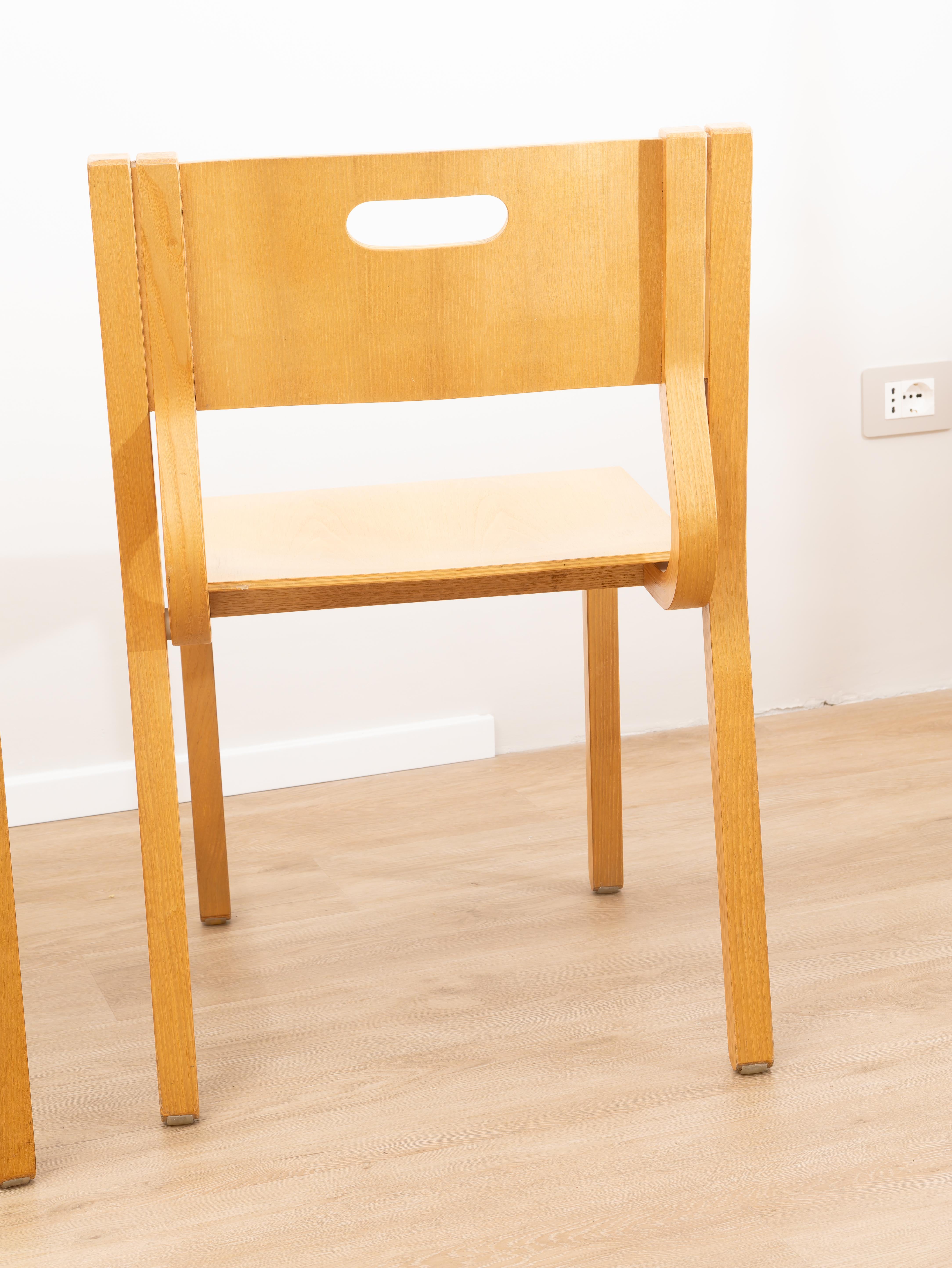 Ensemble de 3 chaises RARE Zanotta, 1970 Bon état - En vente à Bastia Umbra, IT