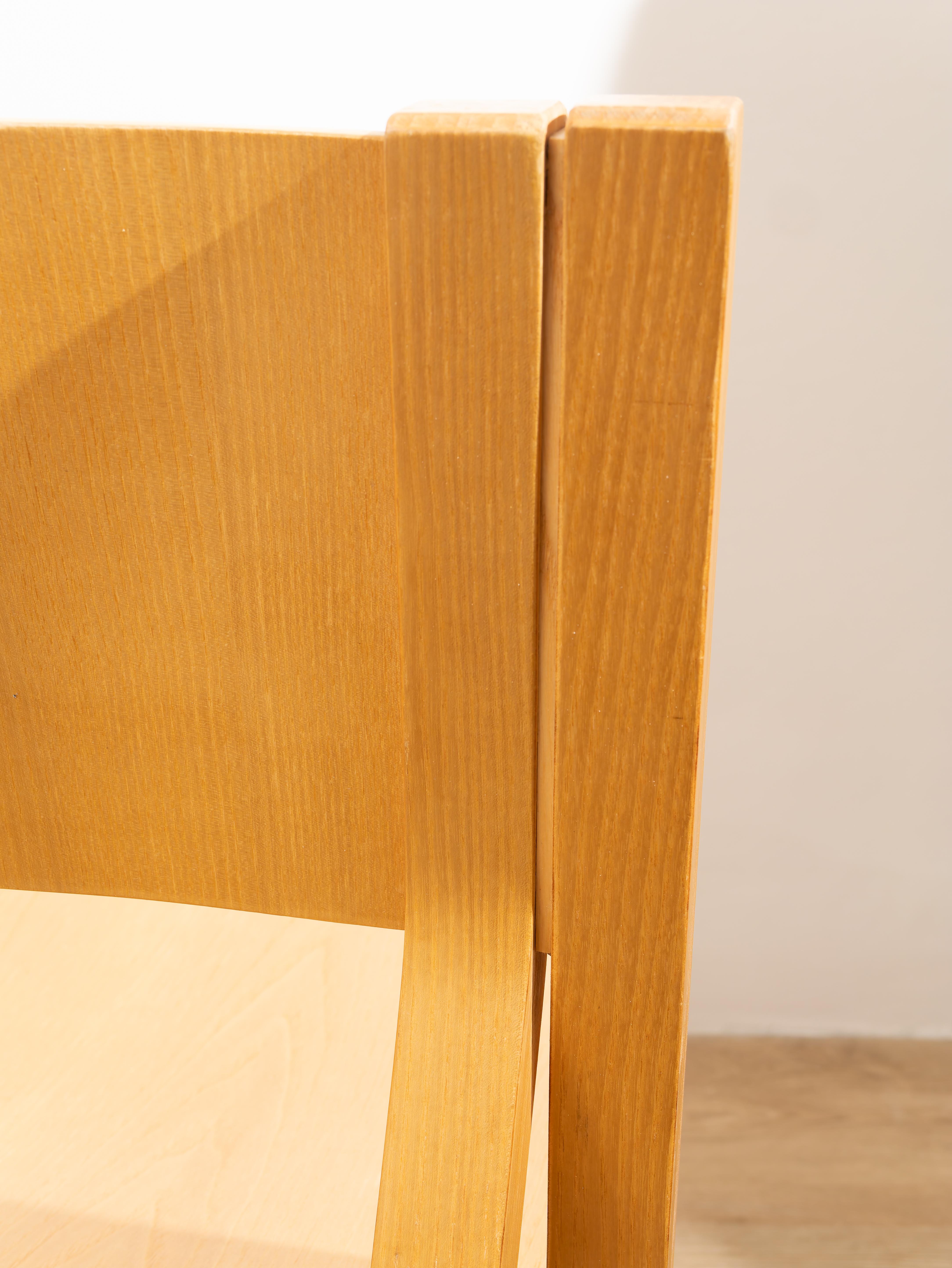 Bois Ensemble de 3 chaises RARE Zanotta, 1970 en vente