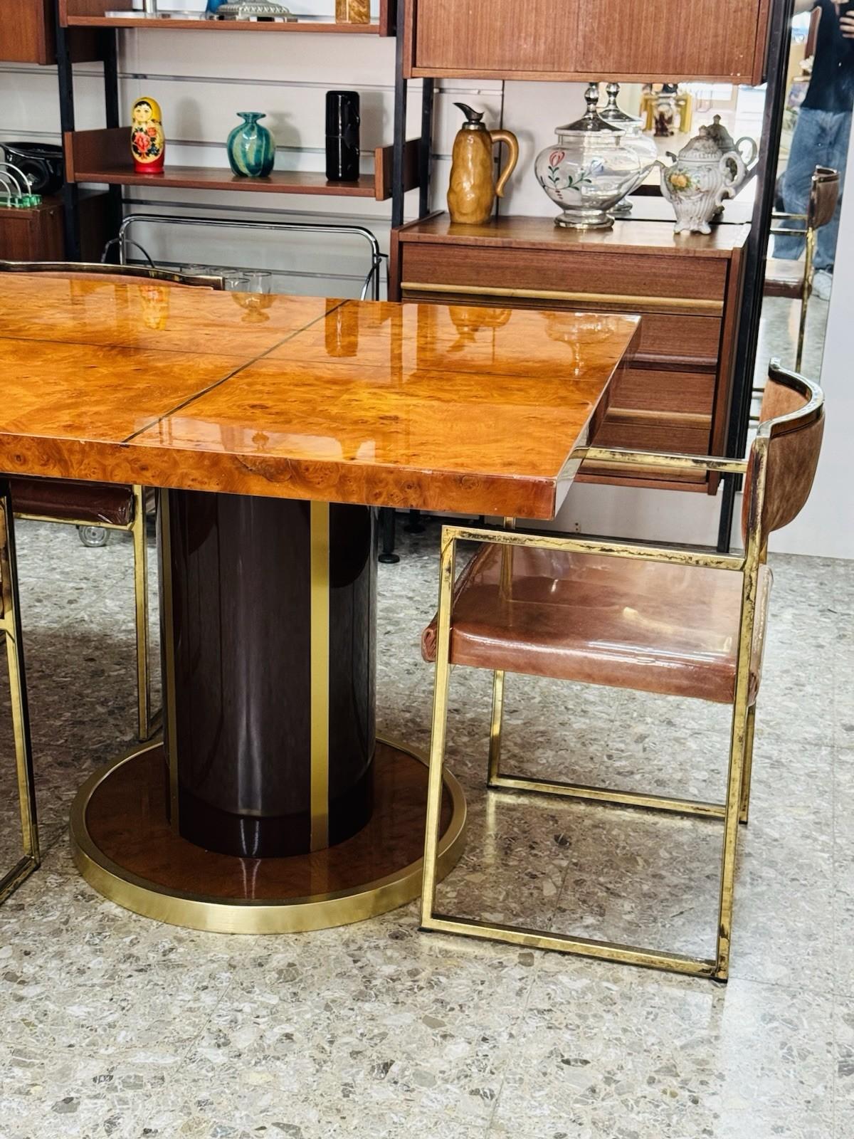 Set Di 4 Poltroncine Da Pranzo Hollywood Regency Anni 70 Modernariato im Angebot 9