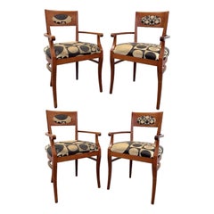 Set di 4 poltroncine Stile Classico/Postmoderno 1970’s Berber Panton Geometri