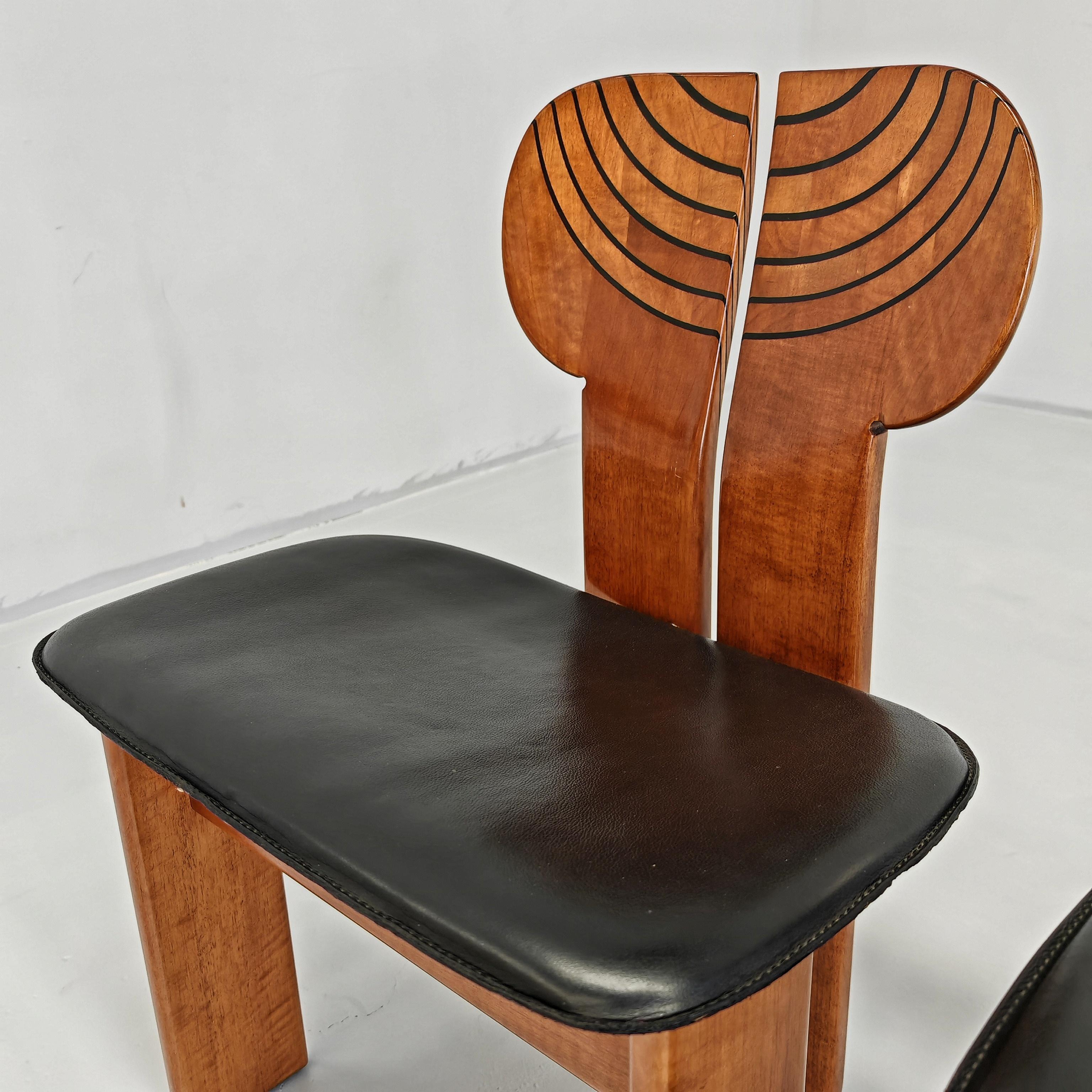 Mid-Century moderno set di 4 sedie 
